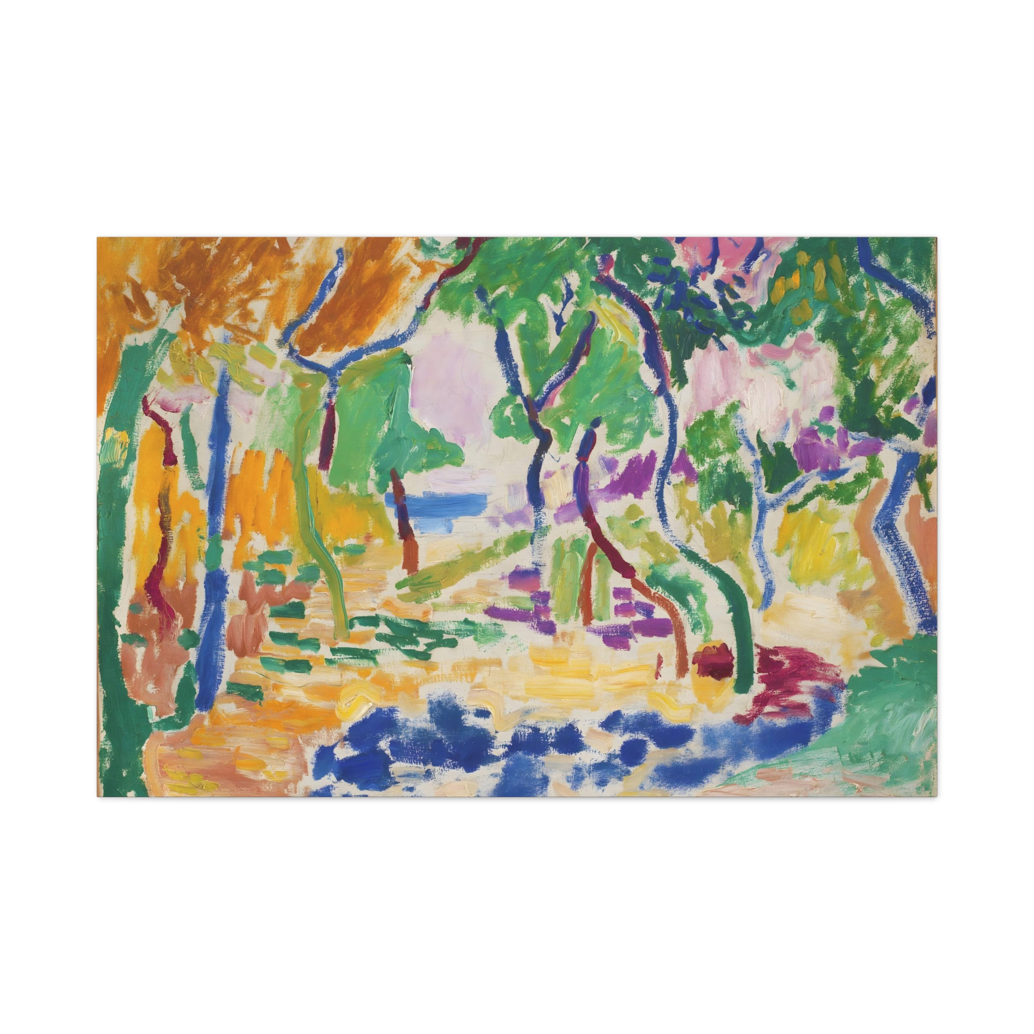 Landscape at Collioure By Henri Matisse Canvas Wall Art Painting Print