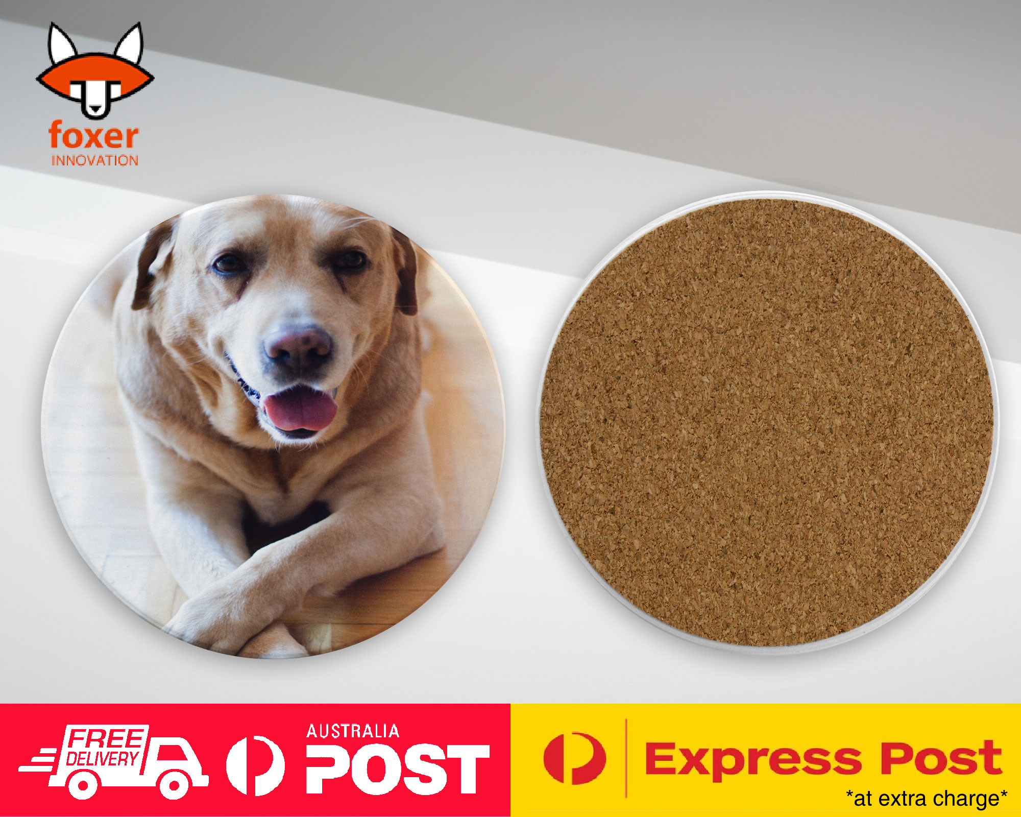 COASTER COFFEE DRINKING MAT|CUTE ADORABLE LABRADOR DOG #23