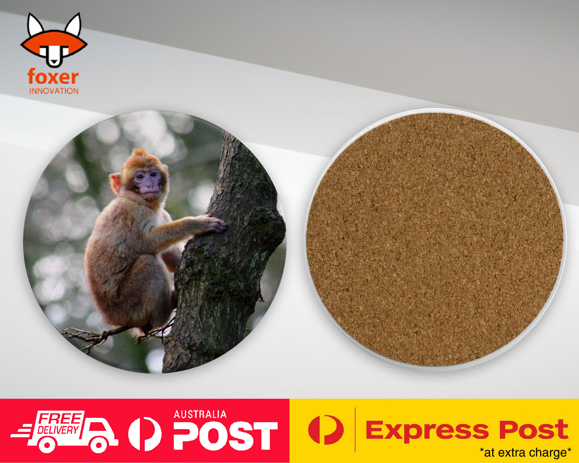 COASTER COFFEE DRINKING MAT|CUTE ADORABLE BROWN MONKEY APE 14