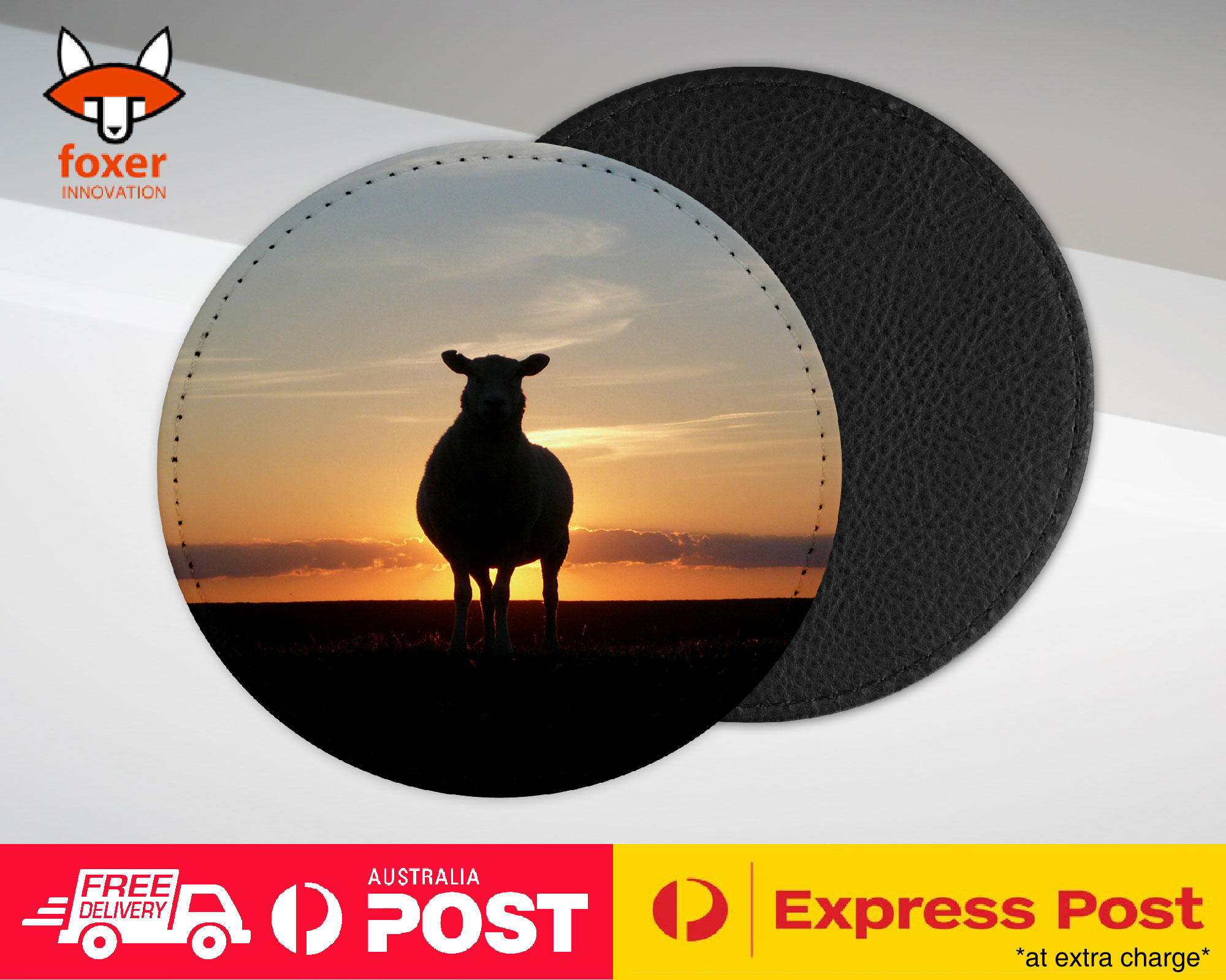 COASTER COFFEE DRINKING MAT|CUTE LAMB SHEEP GOAT FARM #12