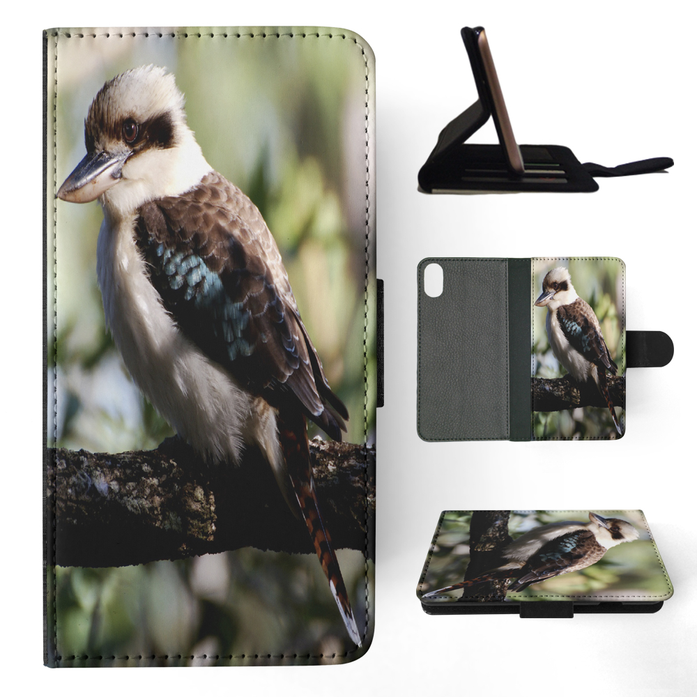 FLIP CASE FOR APPLE IPHONE|BLUE-WINGED KOOKABURRA BIRD #2 - Picture 119 of 193
