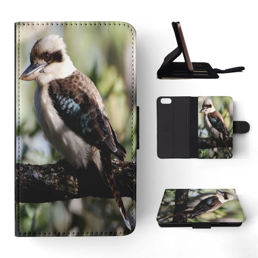 FLIP CASE FOR APPLE IPHONE|BLUE-WINGED KOOKABURRA BIRD #2 - Picture 169 of 193