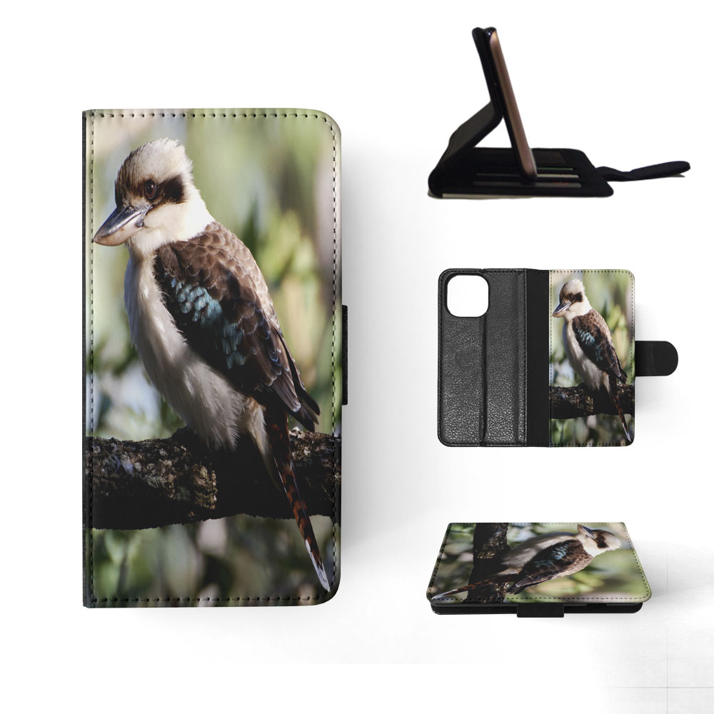 FLIP CASE FOR APPLE IPHONE|BLUE-WINGED KOOKABURRA BIRD #2 - Picture 81 of 193