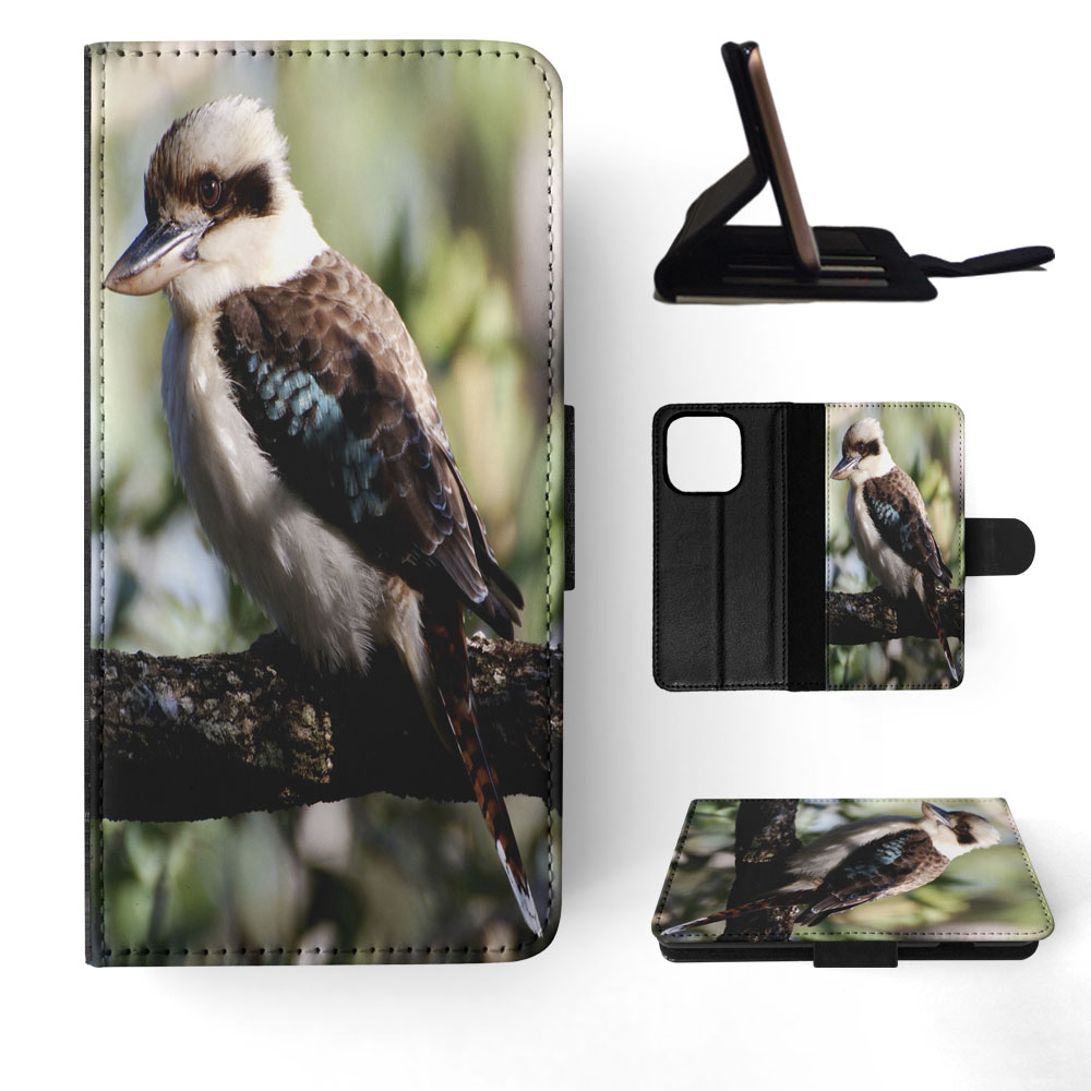 FLIP CASE FOR APPLE IPHONE|BLUE-WINGED KOOKABURRA BIRD #2 - Picture 51 of 193
