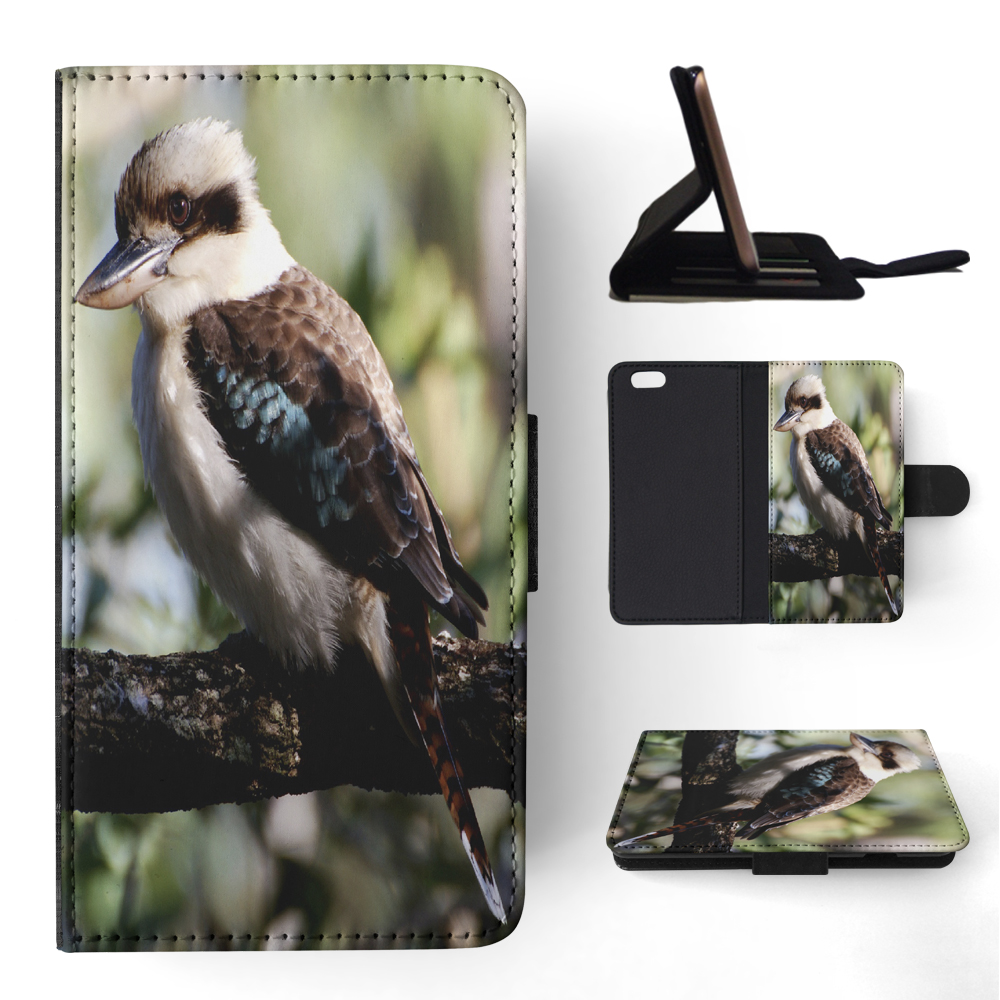 FLIP CASE FOR APPLE IPHONE|BLUE-WINGED KOOKABURRA BIRD #2 - Picture 159 of 193
