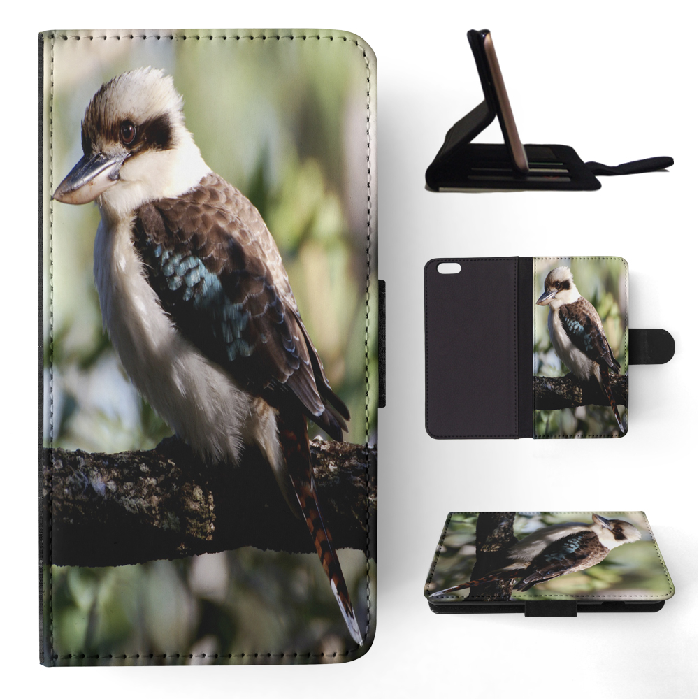 FLIP CASE FOR APPLE IPHONE|BLUE-WINGED KOOKABURRA BIRD #2 - Picture 149 of 193
