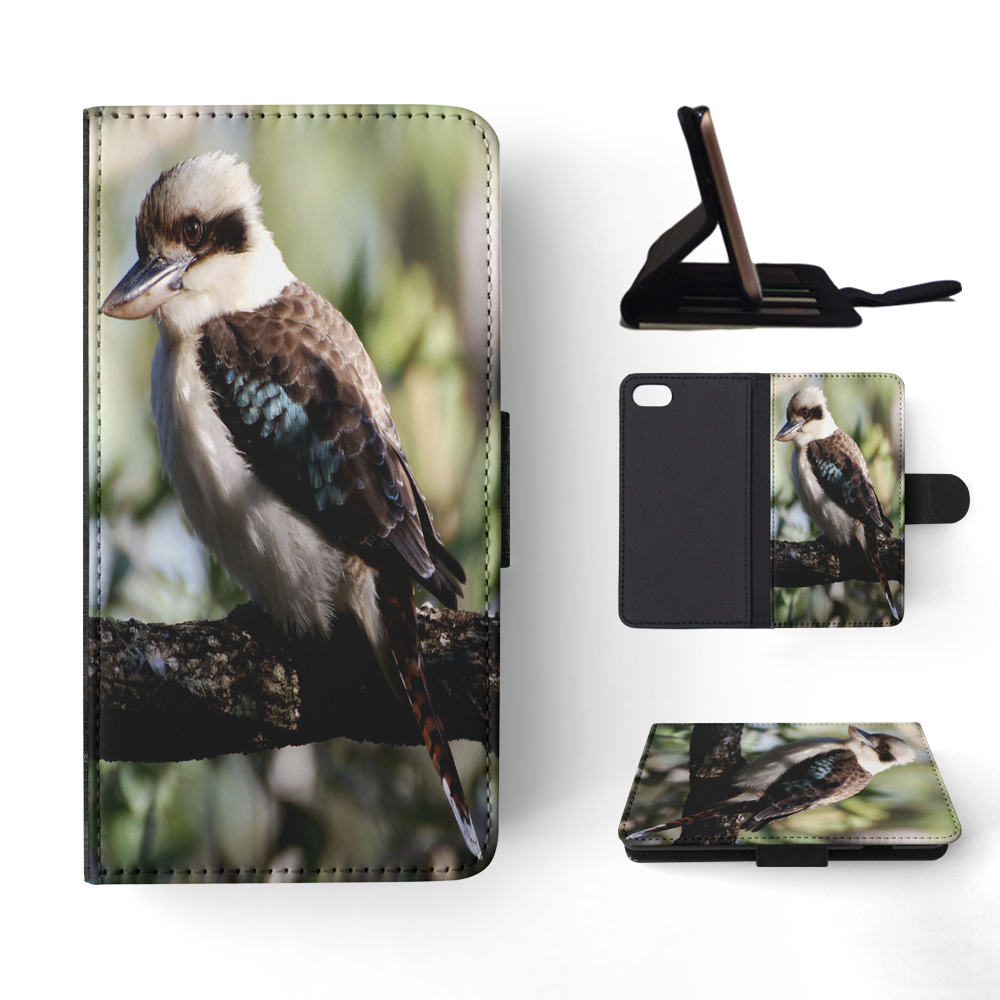 FLIP CASE FOR APPLE IPHONE|BLUE-WINGED KOOKABURRA BIRD #2 - Picture 134 of 193