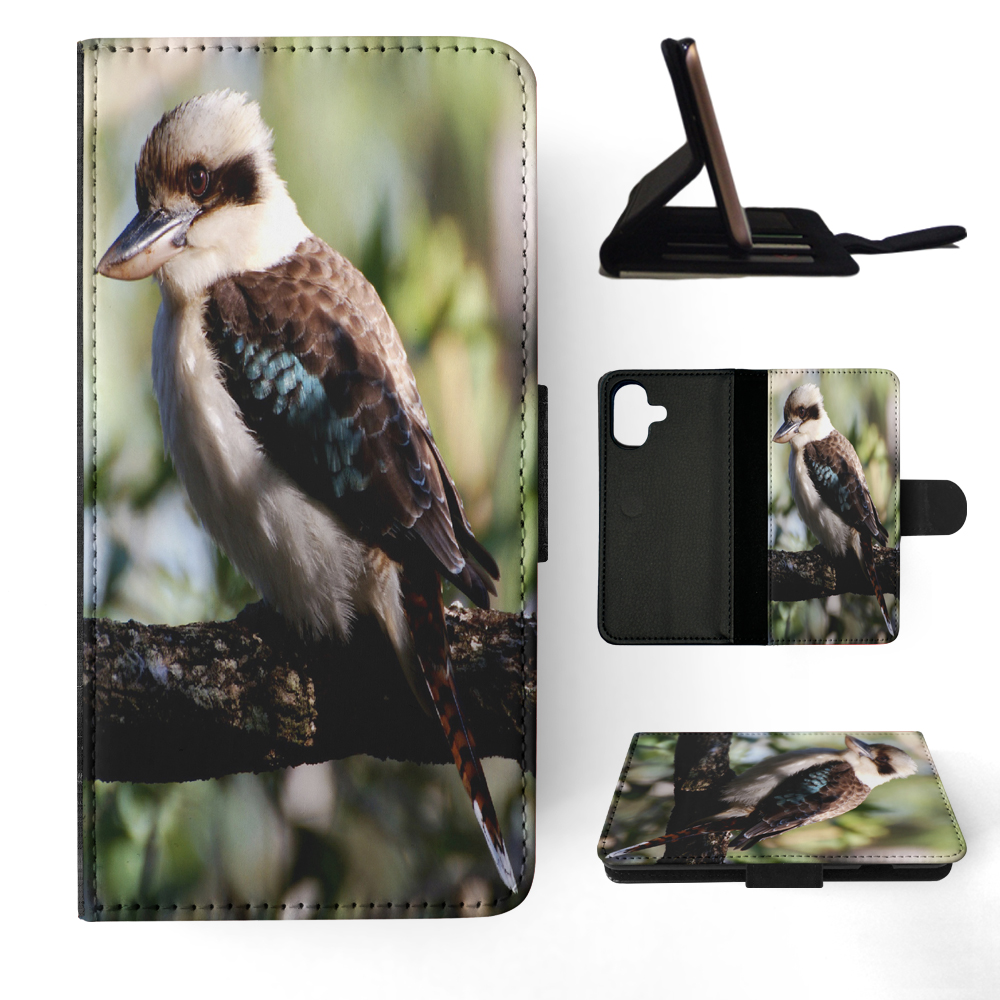 FLIP CASE FOR APPLE IPHONE|BLUE-WINGED KOOKABURRA BIRD #2 - Picture 21 of 193