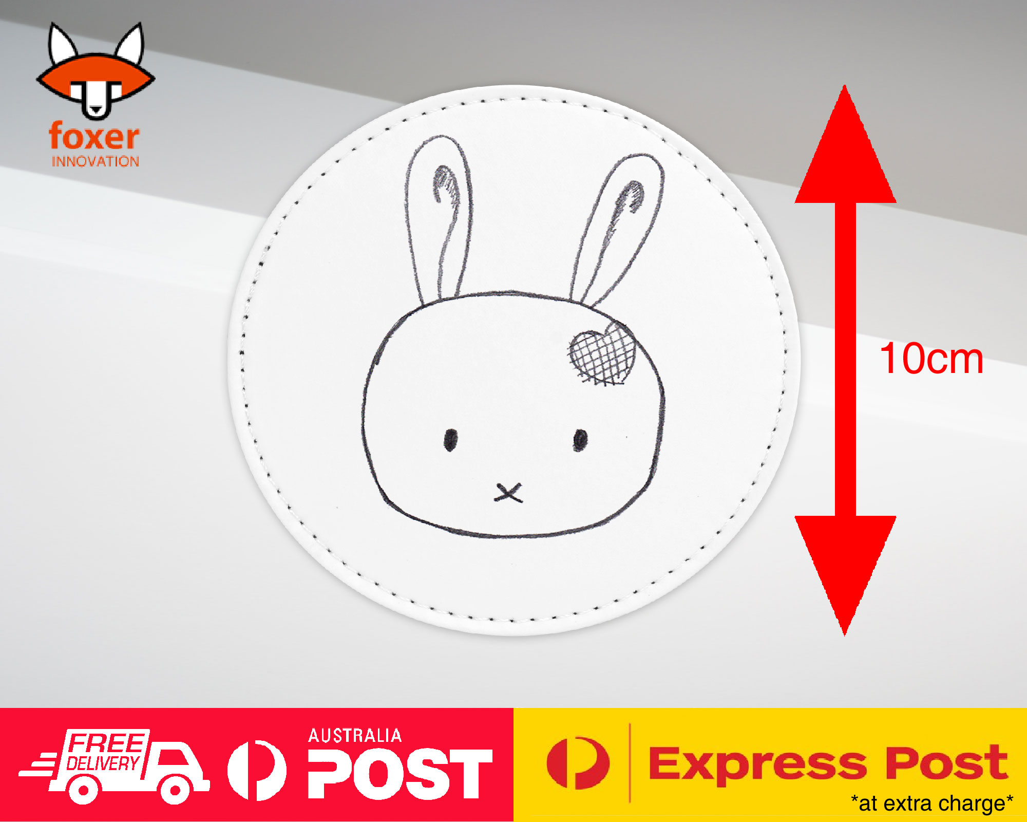 COASTER COFFEE DRINKING MAT|BUNNY RABBIT HAMSTER SKETCH #3