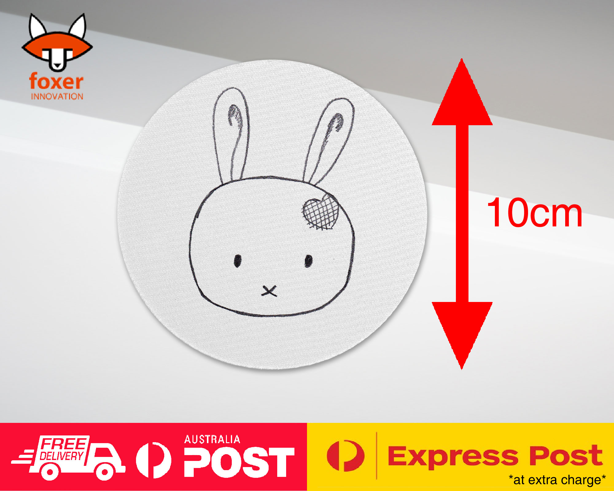 COASTER COFFEE DRINKING MAT|BUNNY RABBIT HAMSTER SKETCH #3