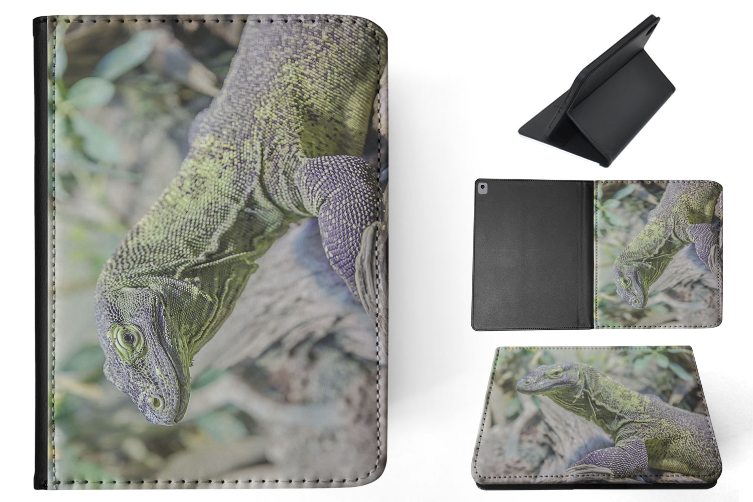 FUNDA FUNDA PARA IPAD DE APPLE|LAGARTO REPTIL CAMALEÓN #22 - Imagen 21 de 55