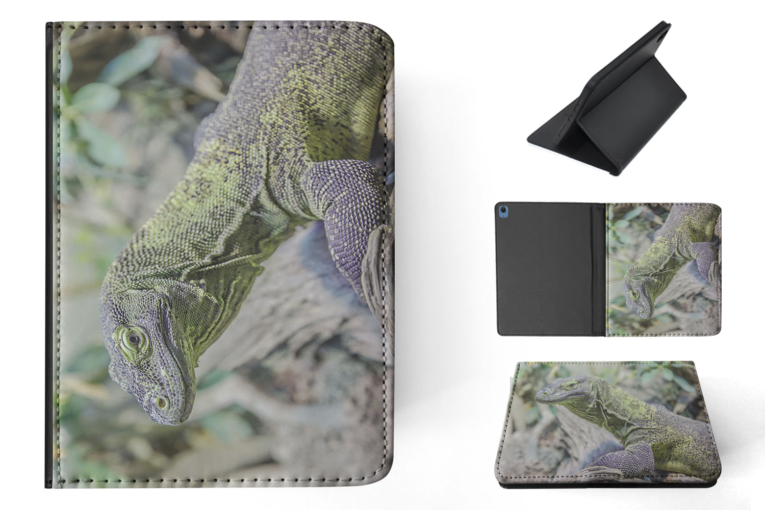 FUNDA FUNDA PARA IPAD DE APPLE|LAGARTO REPTIL CAMALEÓN #22 - Imagen 11 de 55