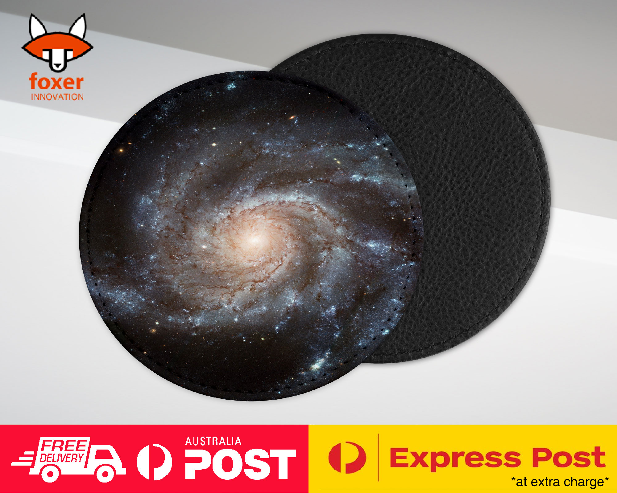 COASTER COFFEE DRINKING MAT|SPIRAL GALAXY STARS SPACE GRAVITY