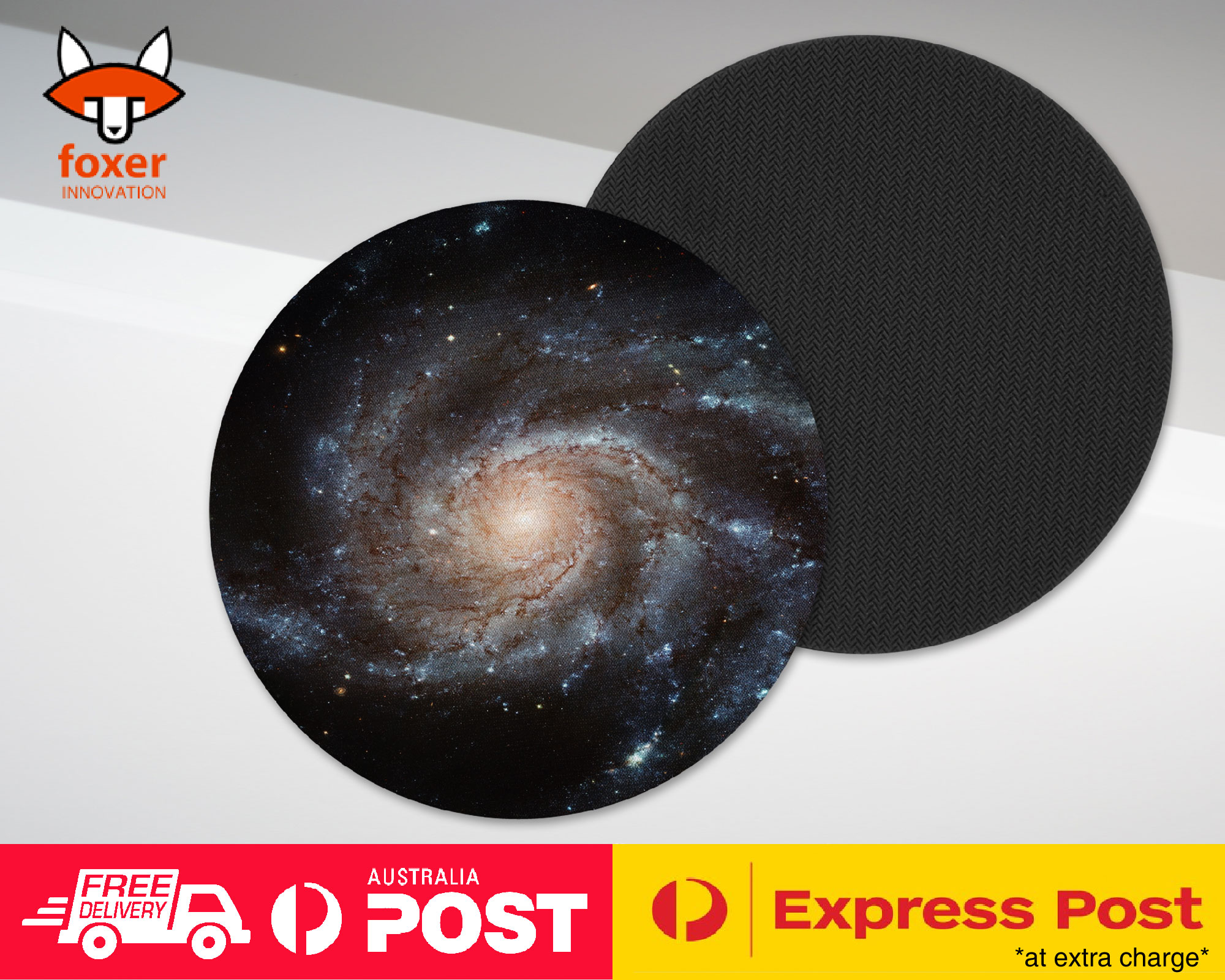 COASTER COFFEE DRINKING MAT|SPIRAL GALAXY STARS SPACE GRAVITY