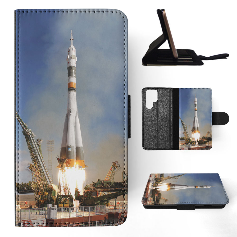 FLIP CASE FOR SAMSUNG GALAXY|COOL SPACE ROCKET LAUNCH #6 - Picture 36 of 120