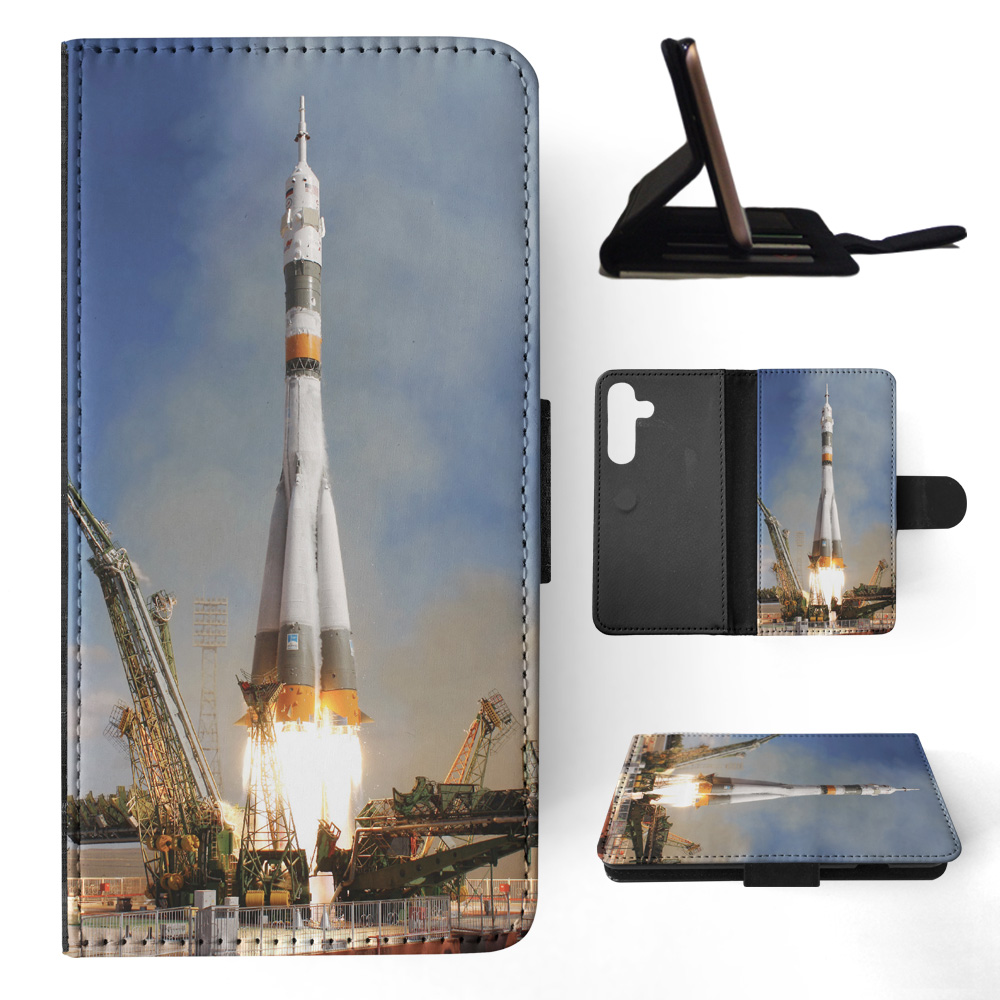 FLIP CASE FOR SAMSUNG GALAXY|COOL SPACE ROCKET LAUNCH #6 - Picture 16 of 120