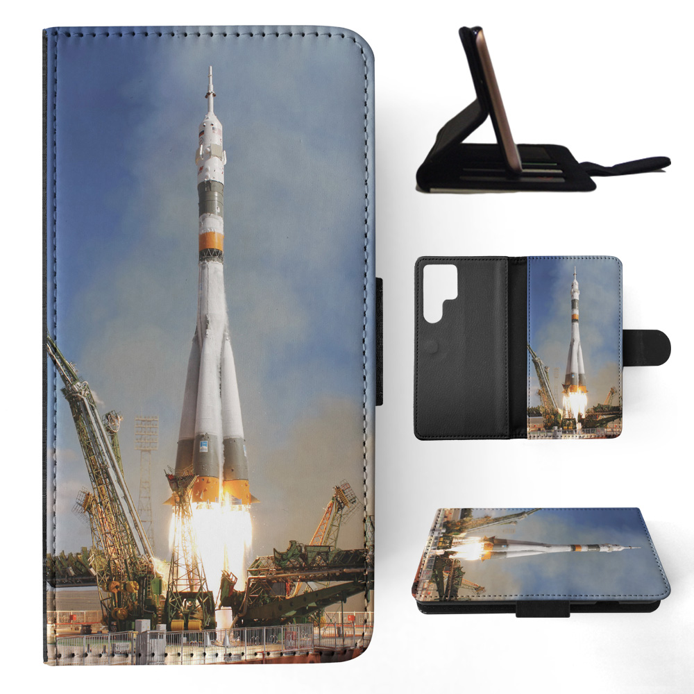 FLIP CASE FOR SAMSUNG GALAXY|COOL SPACE ROCKET LAUNCH #6 - Picture 6 of 120