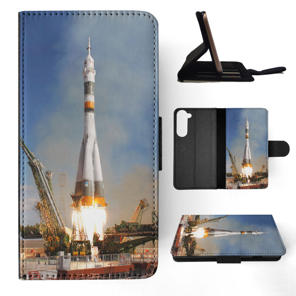 FLIP CASE FOR SAMSUNG GALAXY|COOL SPACE ROCKET LAUNCH #6 - Picture 26 of 120