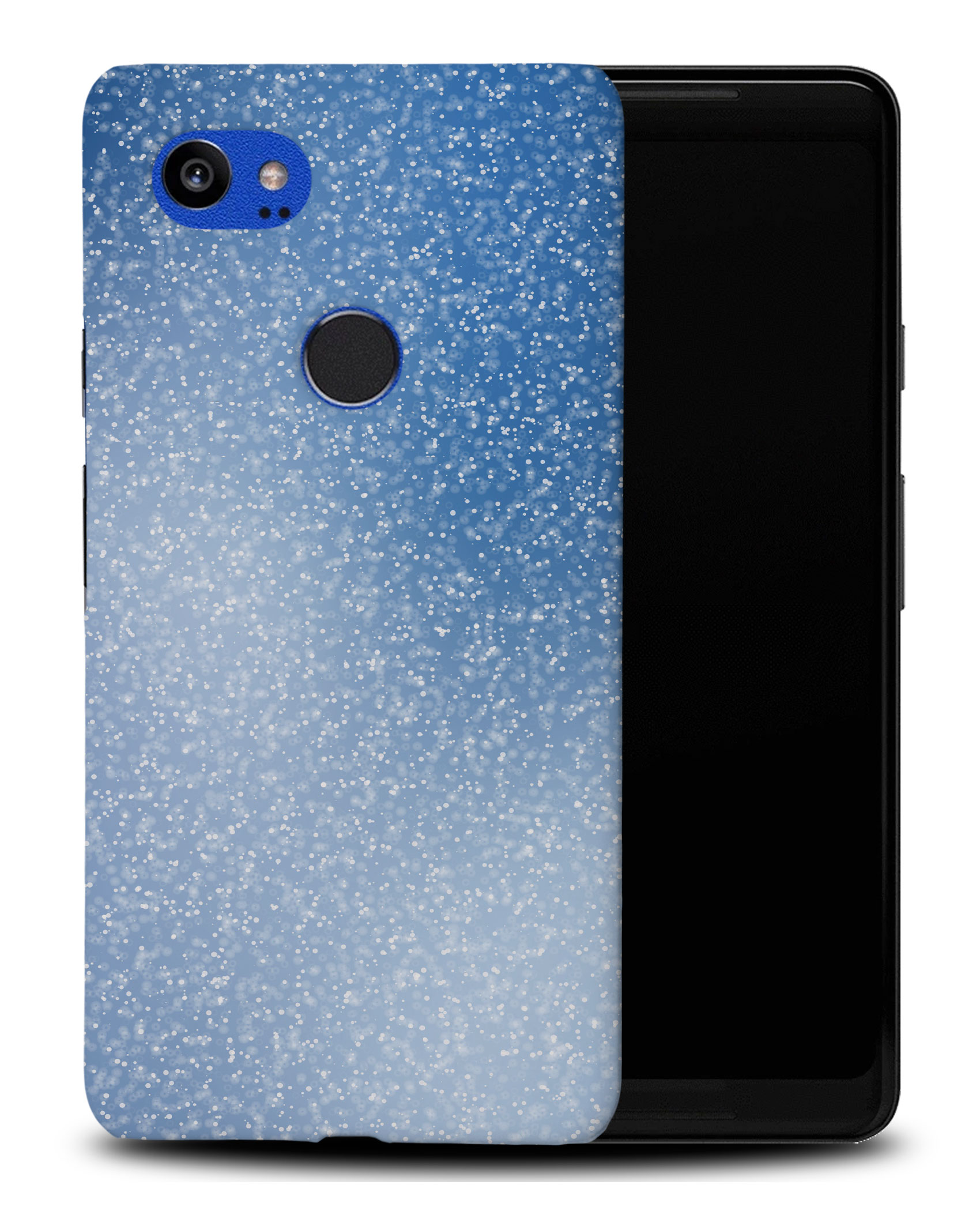 CASE COVER FOR GOOGLE PIXEL|CUTE BLUE AND WHITE SNOW PATTERN - Picture 8 of 11