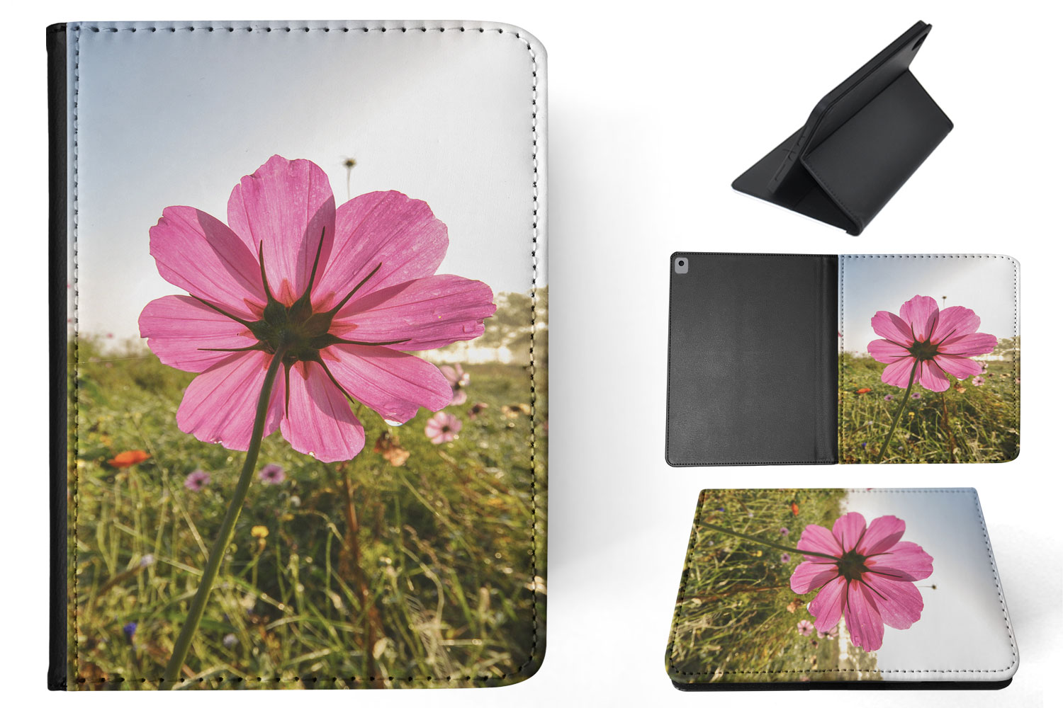 FUNDA FUNDA PARA APPLE IPAD|HERMOSA FLOR ROSA - Imagen 21 de 55