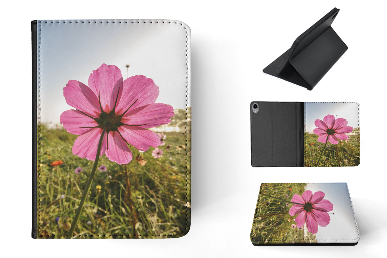 FUNDA FUNDA PARA APPLE IPAD|HERMOSA FLOR ROSA - Imagen 6 de 55
