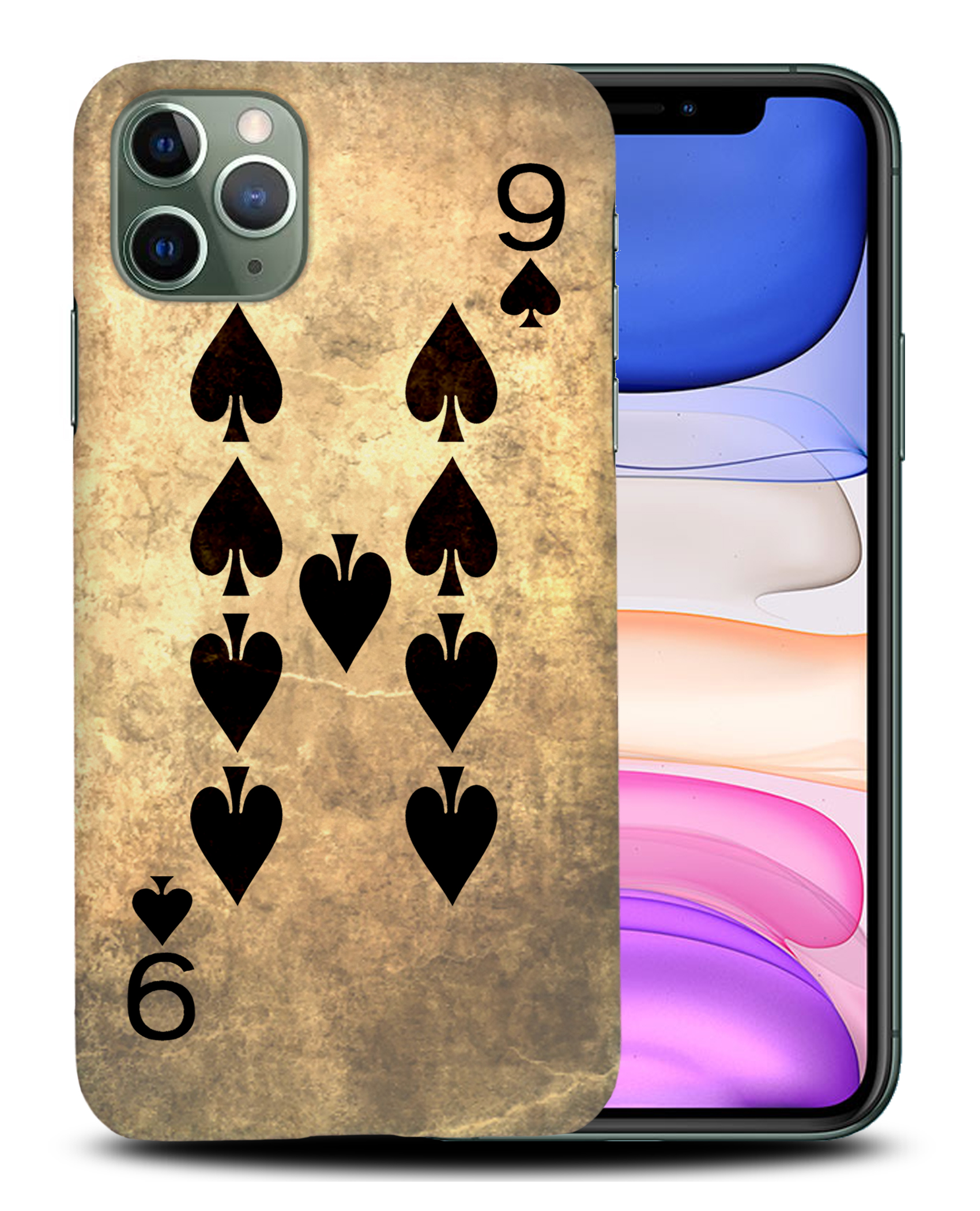 CASE COVER FOR APPLE IPHONE|NINE 9 OF SPADES PLAYING CARDS - Picture 22 of 44