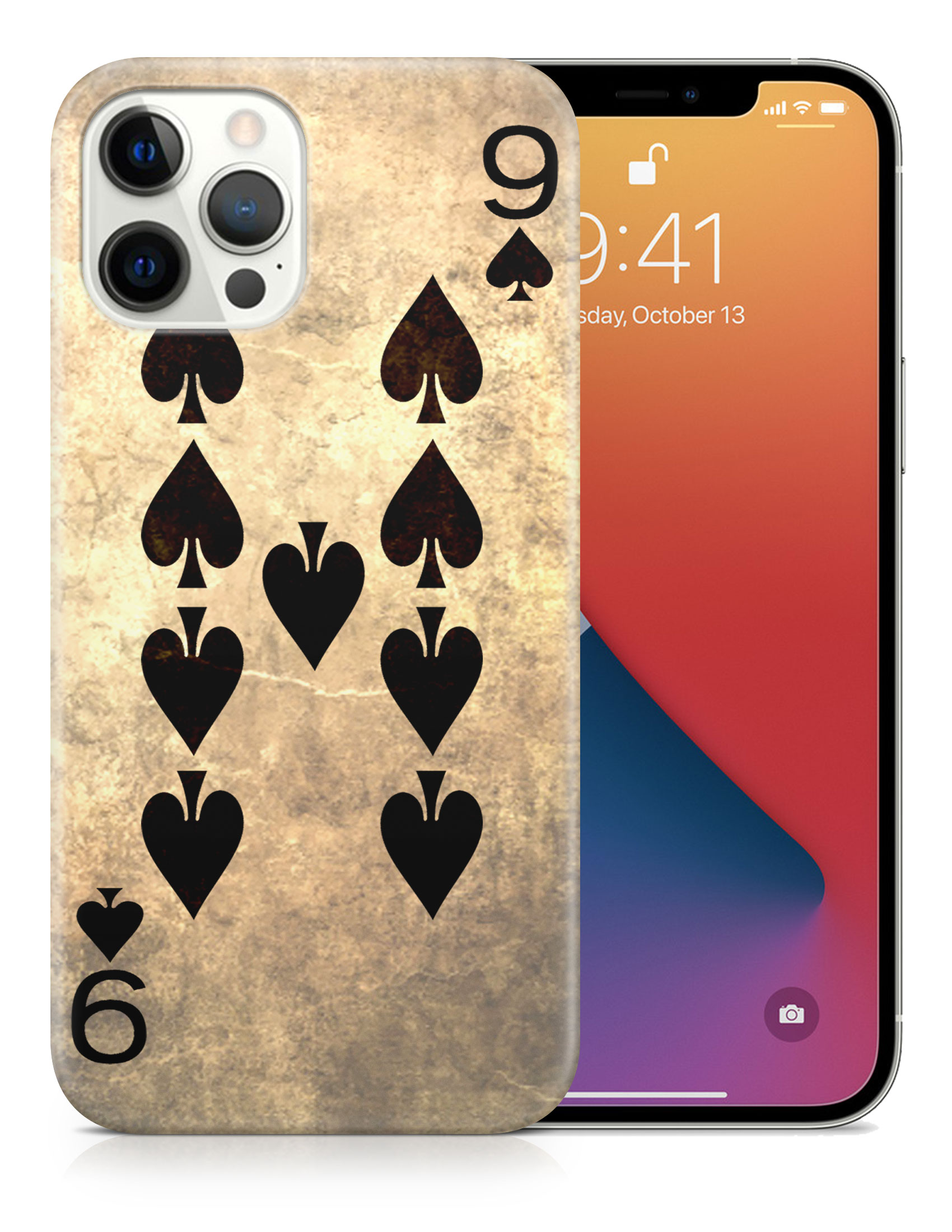 CASE COVER FOR APPLE IPHONE|NINE 9 OF SPADES PLAYING CARDS - Picture 18 of 44