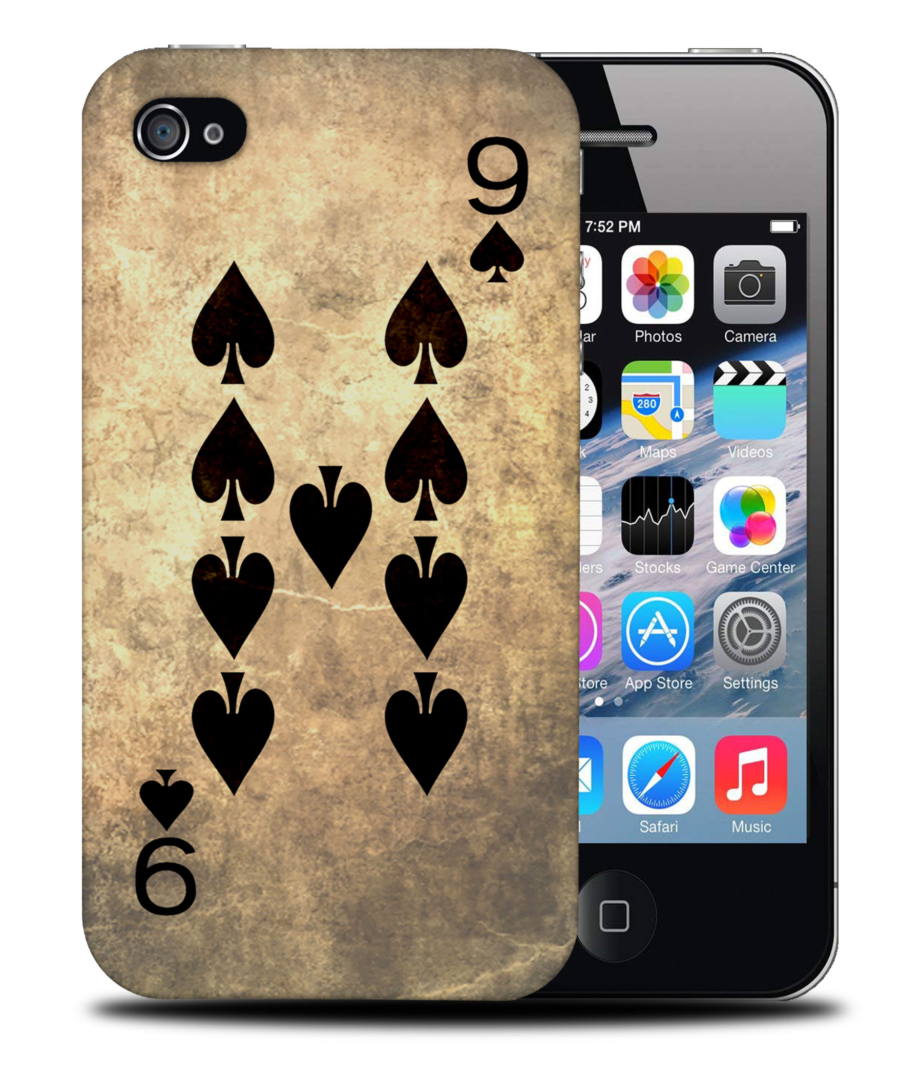 CASE COVER FOR APPLE IPHONE|NINE 9 OF SPADES PLAYING CARDS - Picture 40 of 44