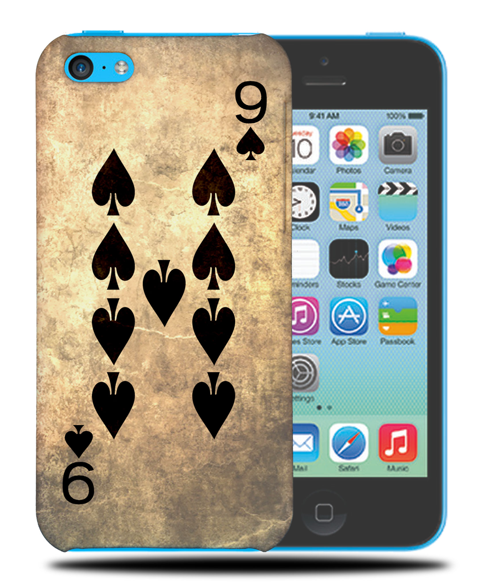 CASE COVER FOR APPLE IPHONE|NINE 9 OF SPADES PLAYING CARDS - Picture 37 of 44