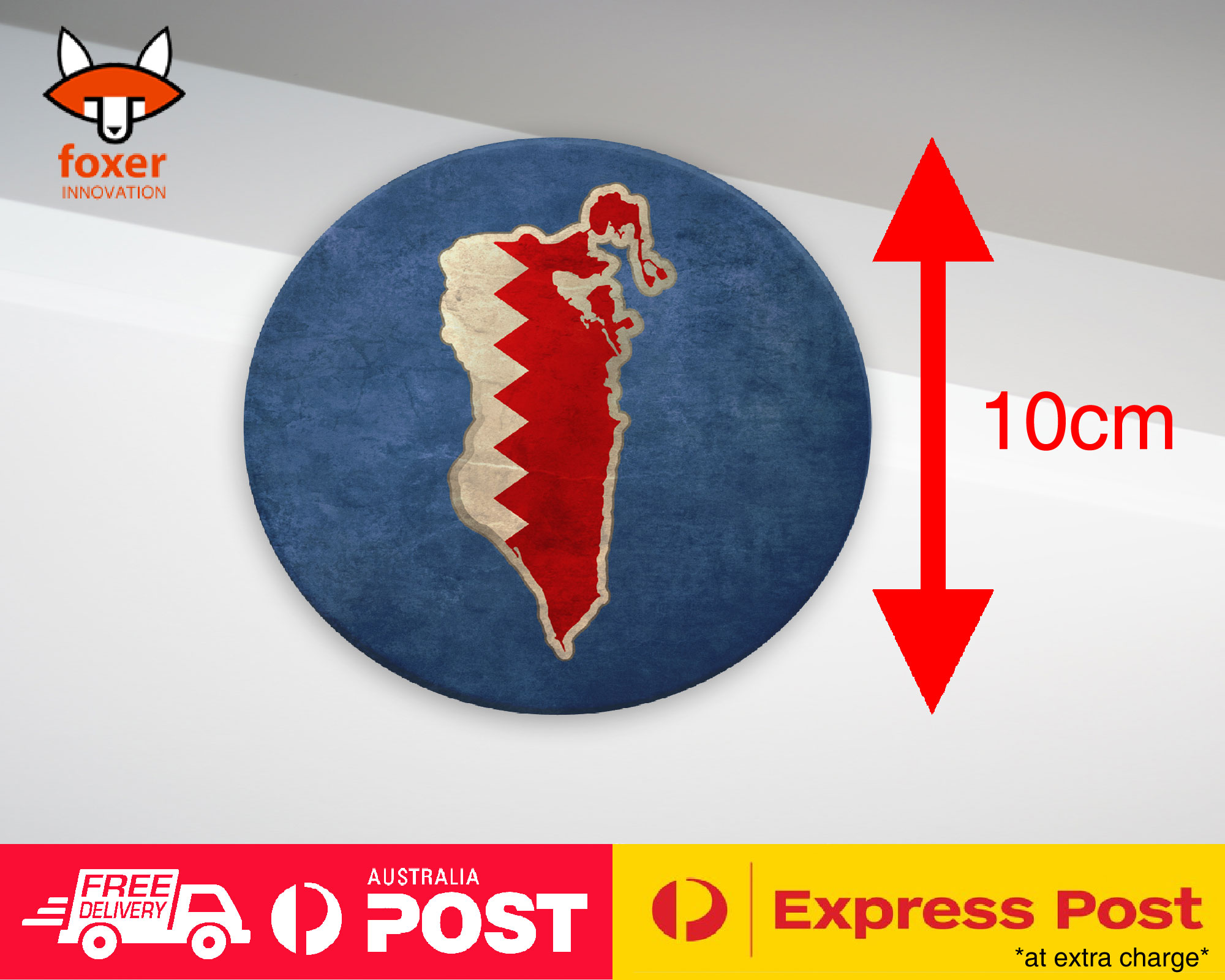COASTER COFFEE DRINKING MAT|BAHRAIN NATIONAL COUNTRY FLAG