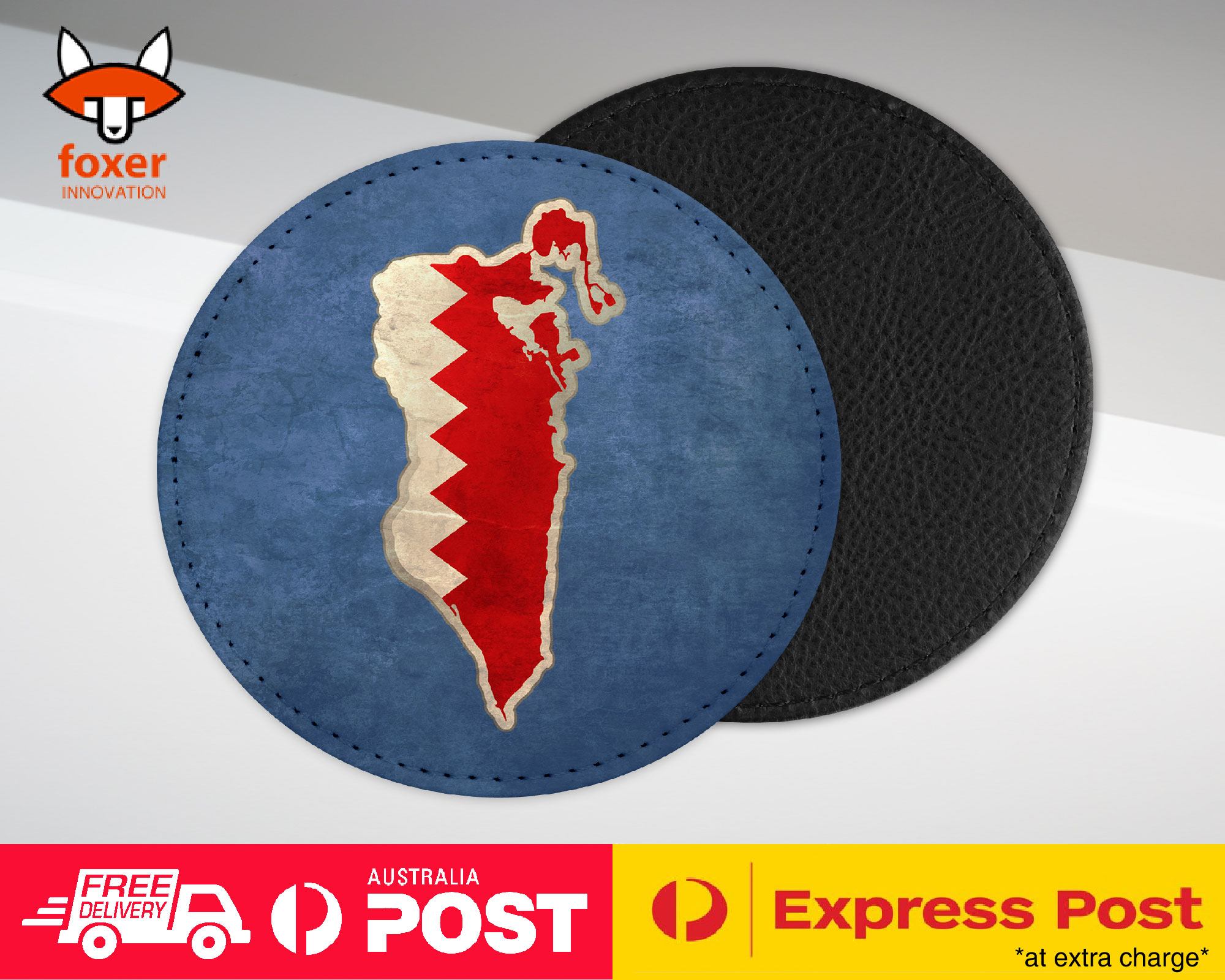 COASTER COFFEE DRINKING MAT|BAHRAIN NATIONAL COUNTRY FLAG