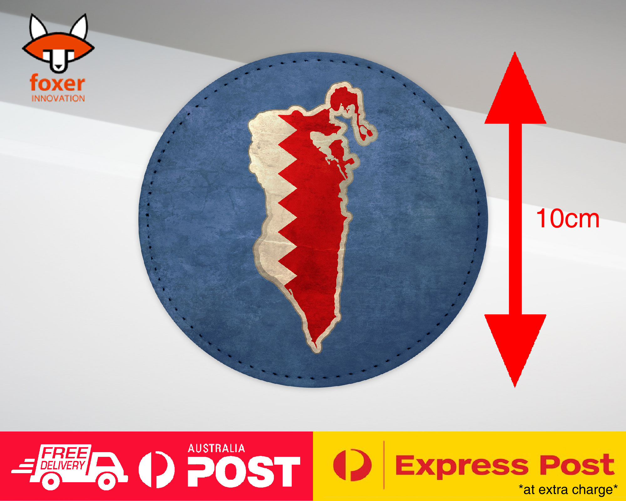 COASTER COFFEE DRINKING MAT|BAHRAIN NATIONAL COUNTRY FLAG