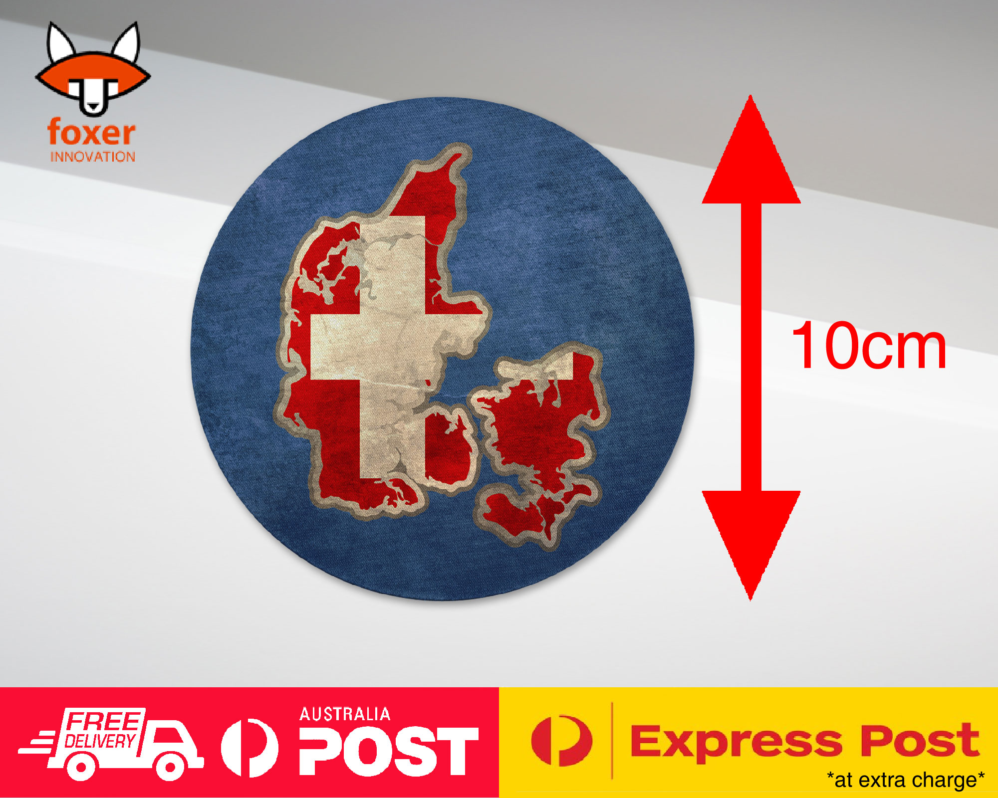 COASTER COFFEE DRINKING MAT|DENMARK NATIONAL COUNTRY FLAG