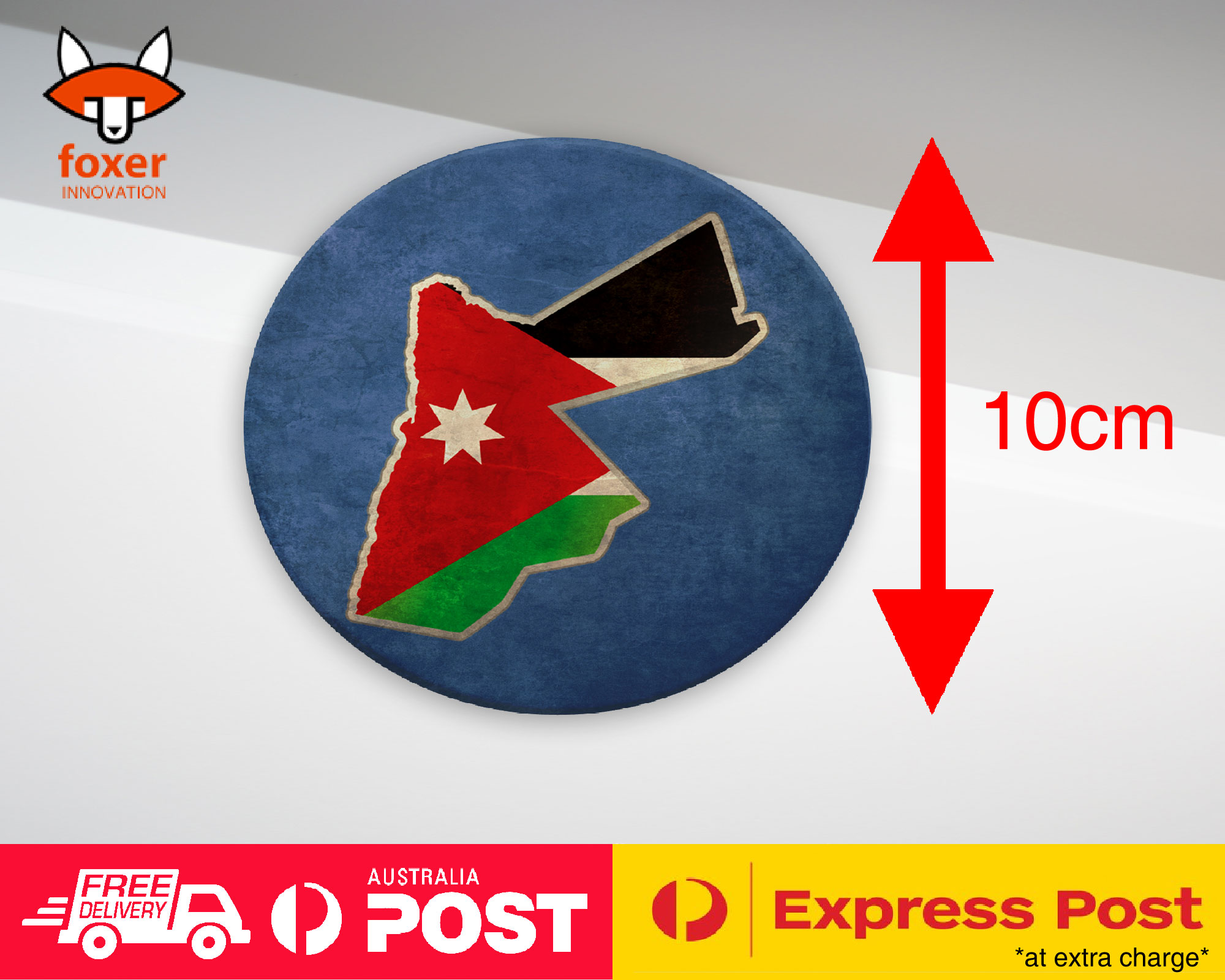 COASTER COFFEE DRINKING MAT|JORDAN NATIONAL COUNTRY FLAG