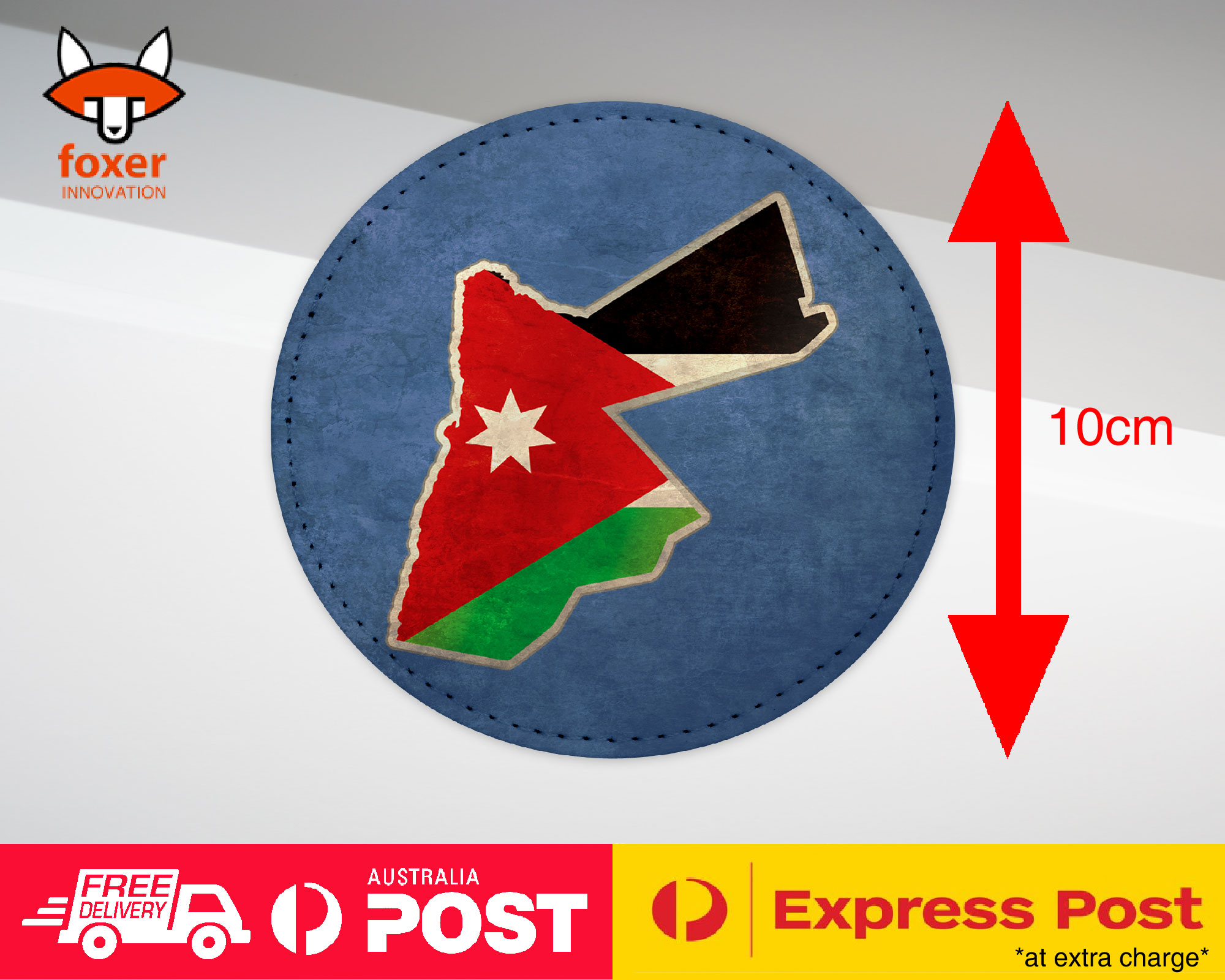 COASTER COFFEE DRINKING MAT|JORDAN NATIONAL COUNTRY FLAG