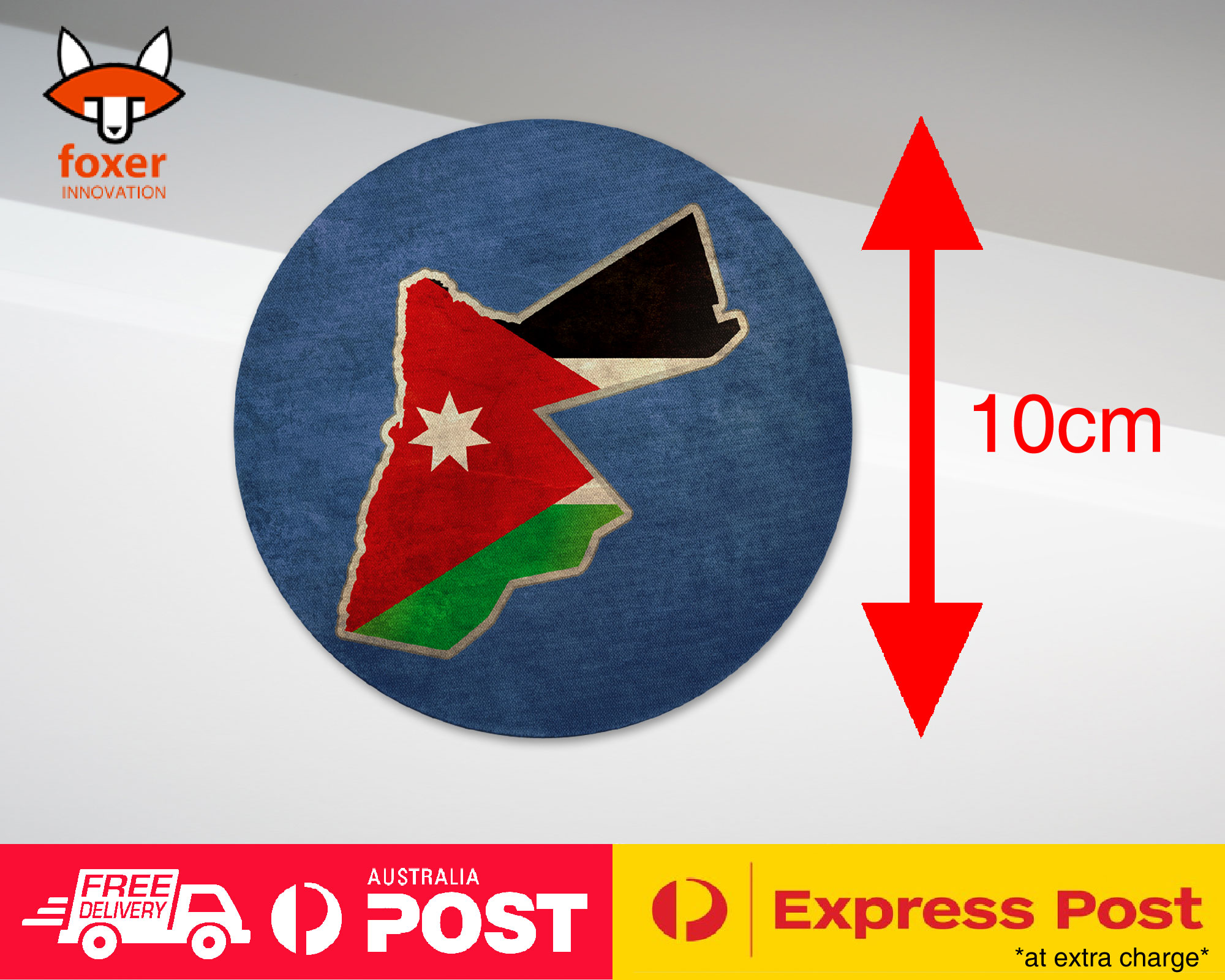 COASTER COFFEE DRINKING MAT|JORDAN NATIONAL COUNTRY FLAG