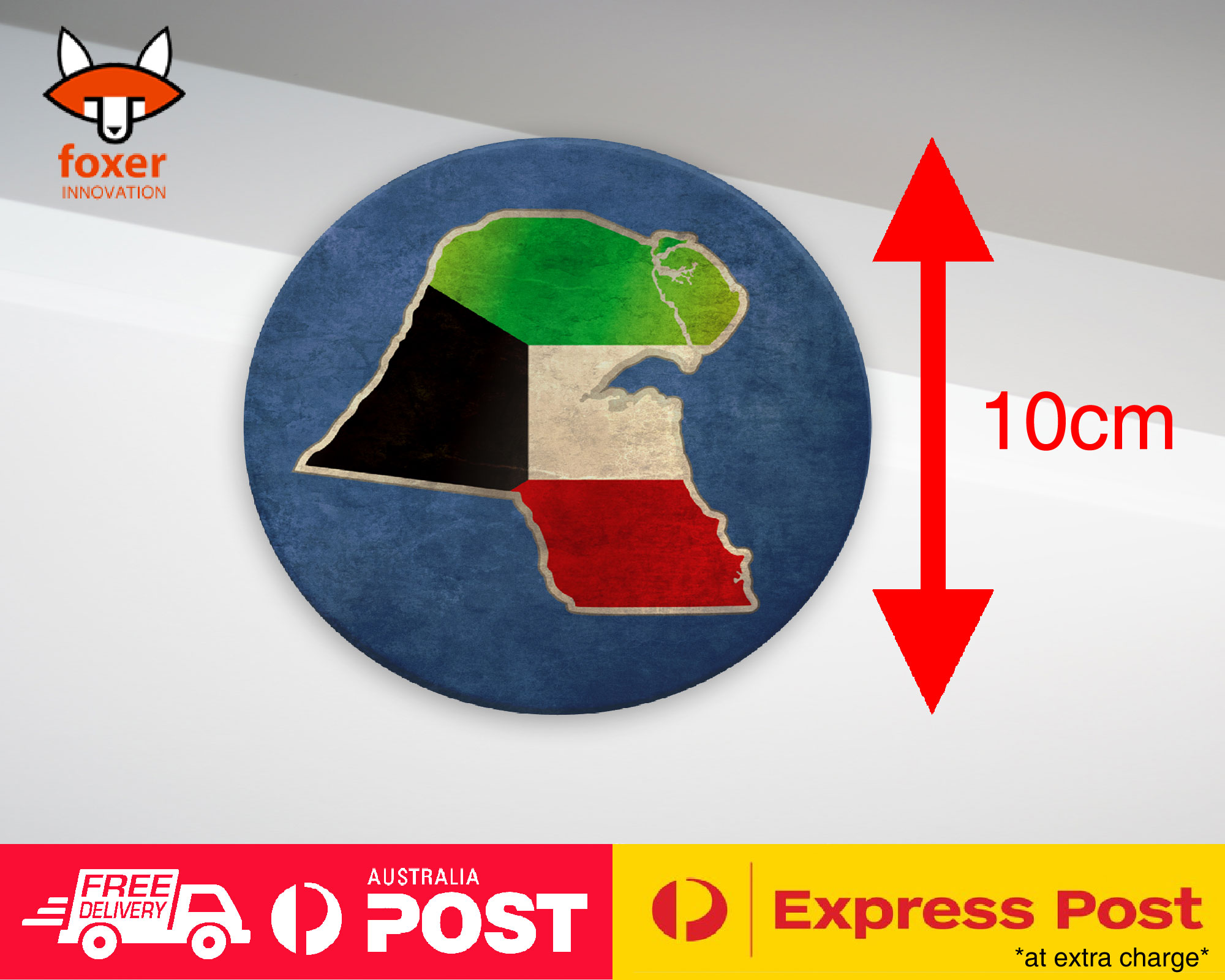 COASTER COFFEE DRINKING MAT|KUWAIT NATIONAL COUNTRY FLAG