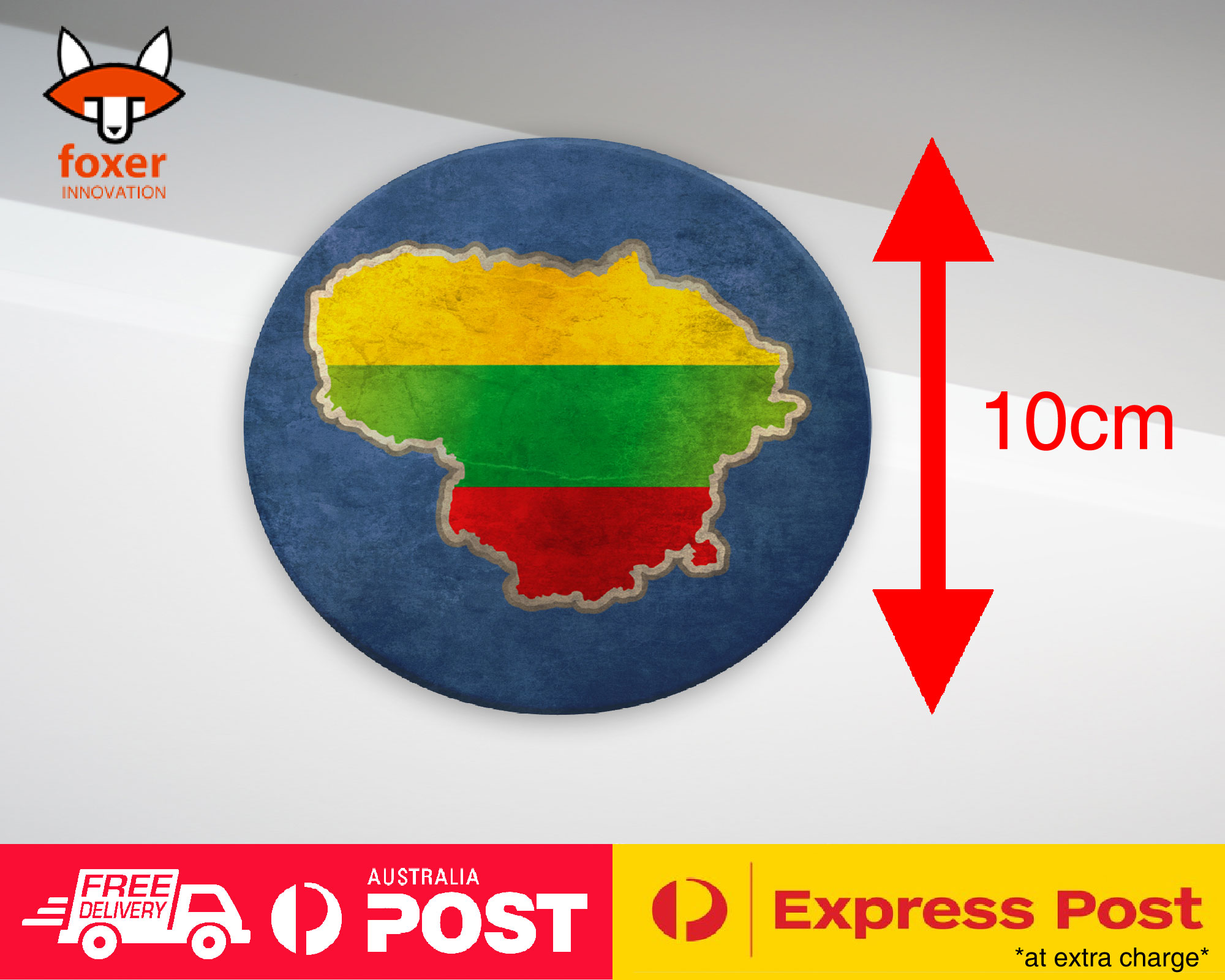 COASTER COFFEE DRINKING MAT|LITHUANIA NATIONAL COUNTRY FLAG