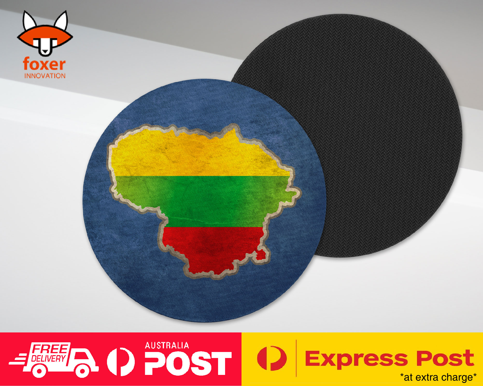 COASTER COFFEE DRINKING MAT|LITHUANIA NATIONAL COUNTRY FLAG