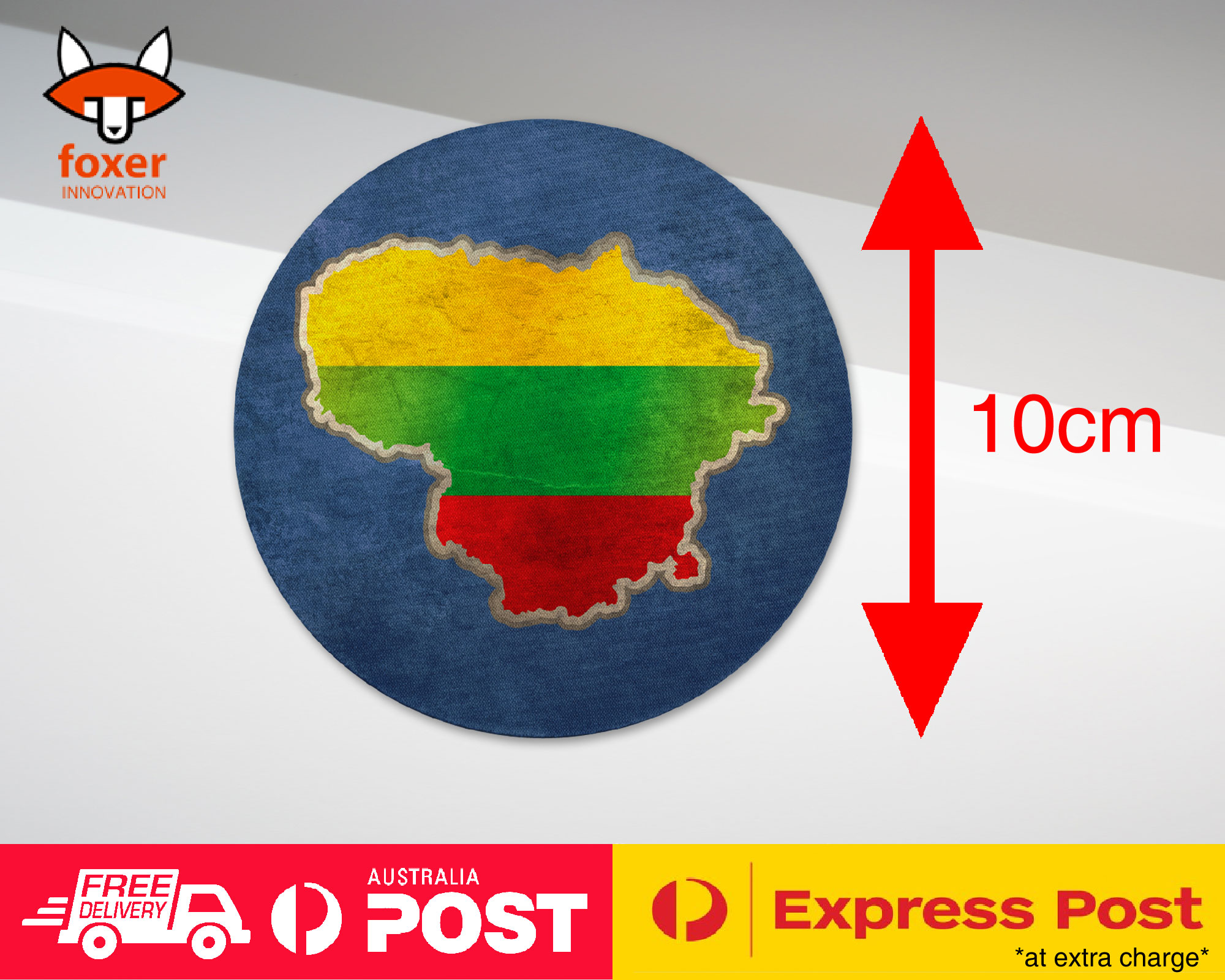 COASTER COFFEE DRINKING MAT|LITHUANIA NATIONAL COUNTRY FLAG