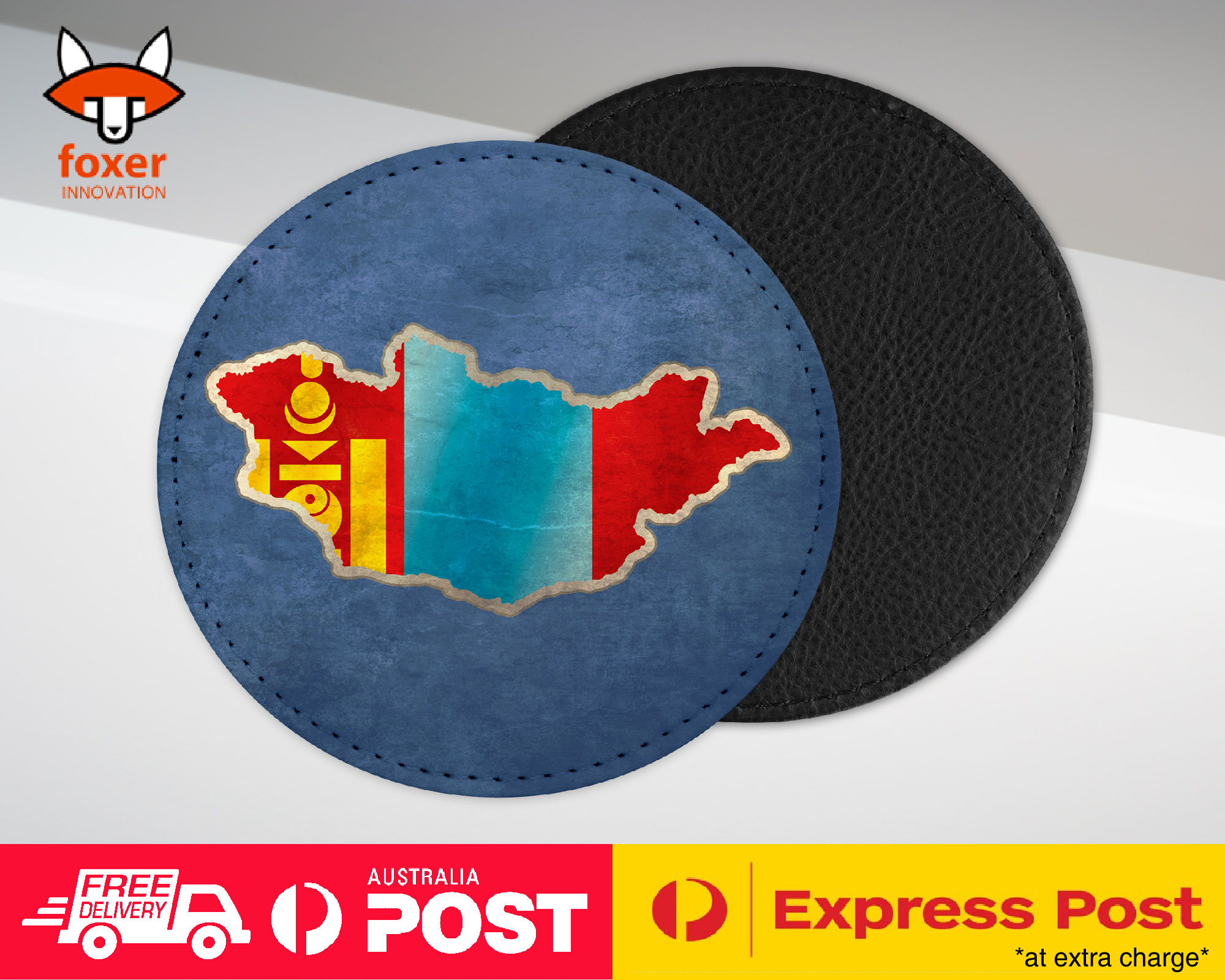 COASTER COFFEE DRINKING MAT|MONGOLIA NATIONAL COUNTRY FLAG