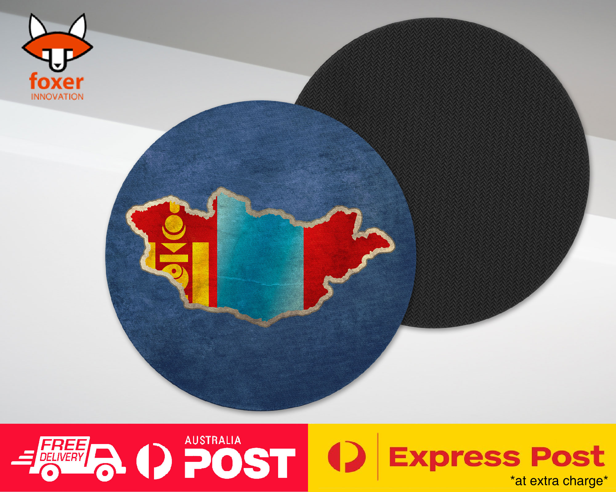 COASTER COFFEE DRINKING MAT|MONGOLIA NATIONAL COUNTRY FLAG