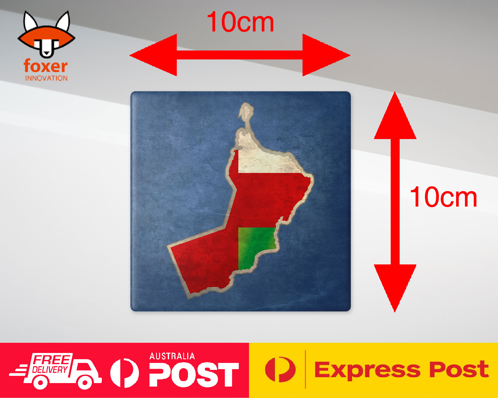 COASTER COFFEE DRINKING MAT|OMAN NATIONAL COUNTRY FLAG - Picture 21 of 21