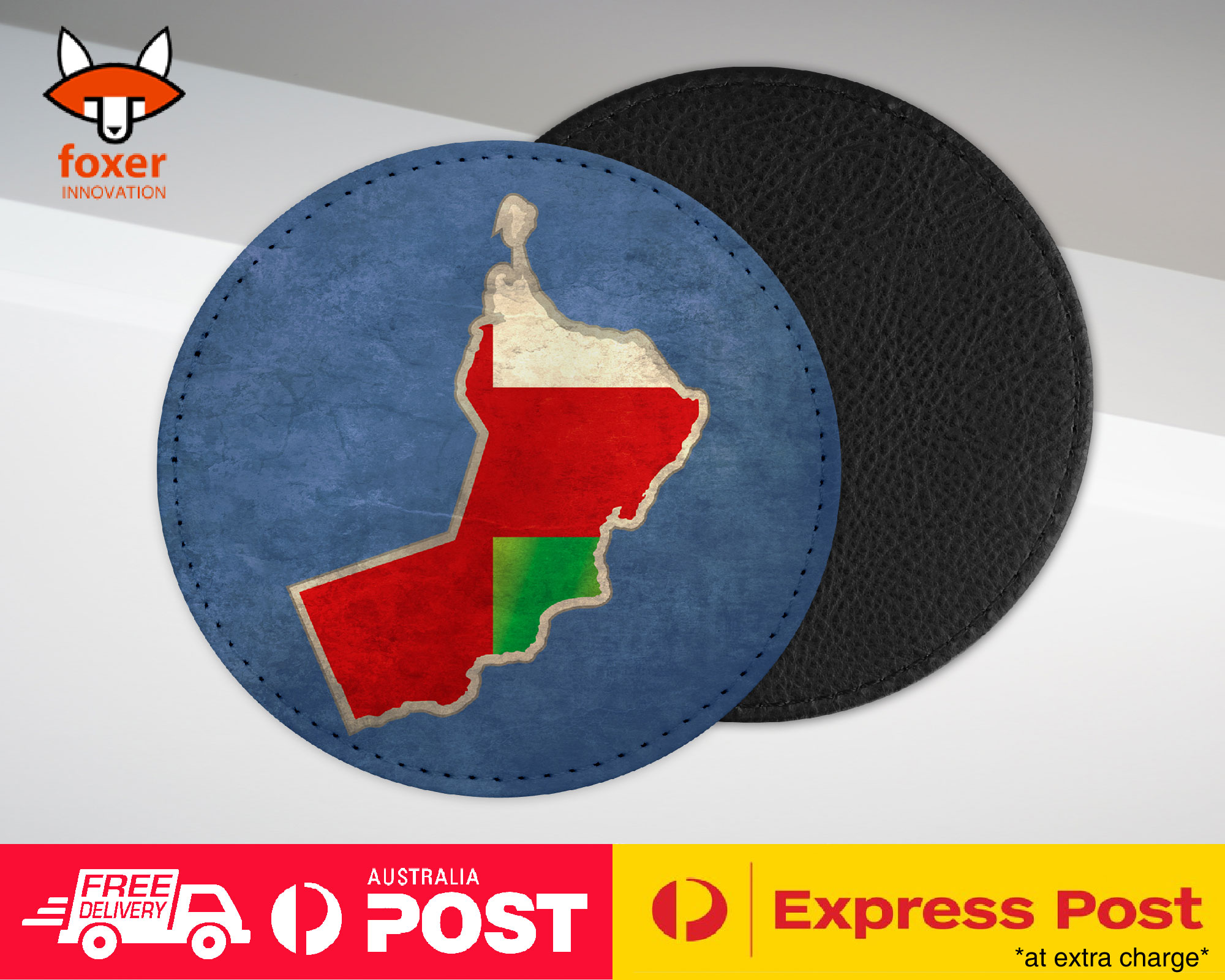 COASTER COFFEE DRINKING MAT|OMAN NATIONAL COUNTRY FLAG - Picture 5 of 21
