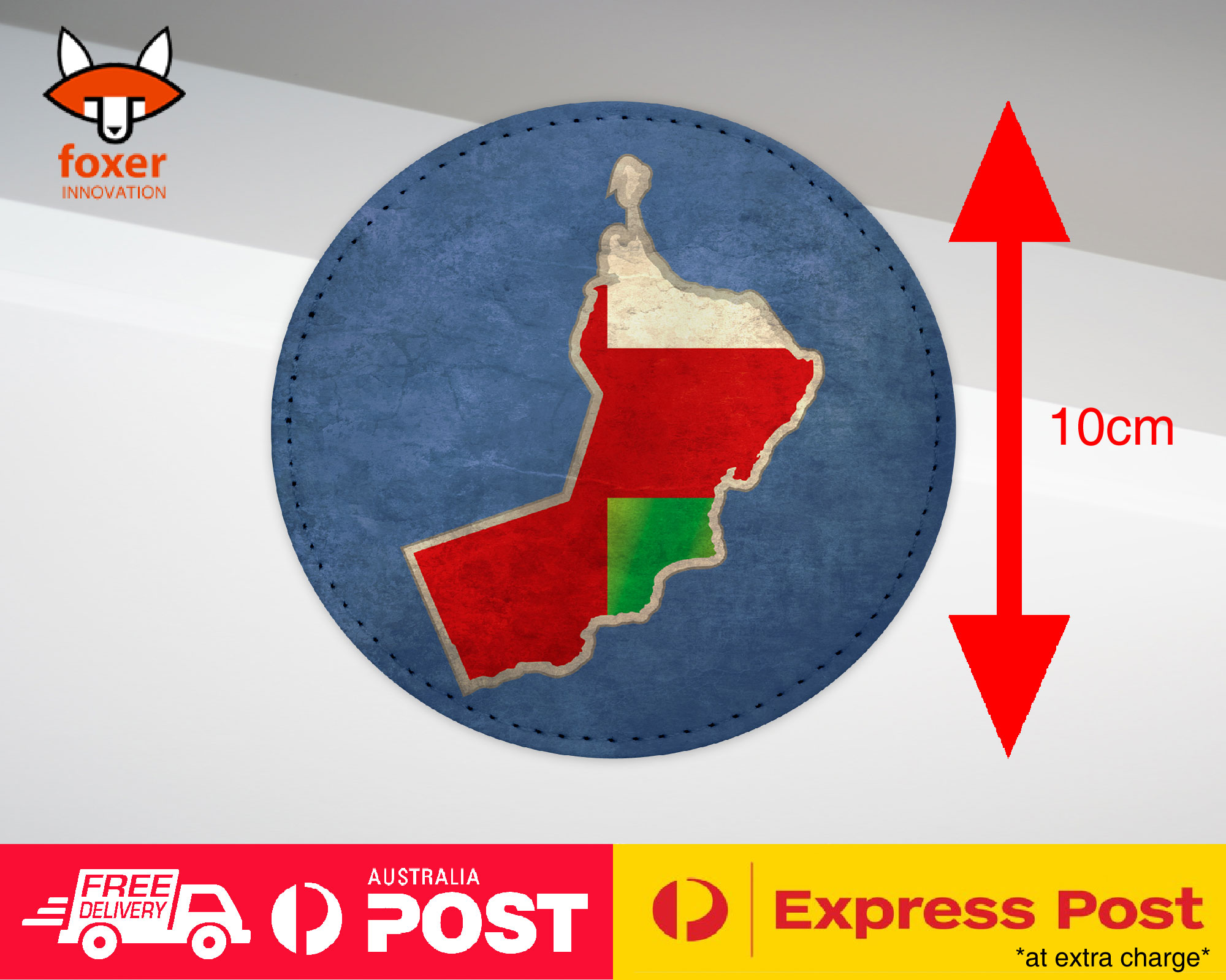 COASTER COFFEE DRINKING MAT|OMAN NATIONAL COUNTRY FLAG - Picture 7 of 21