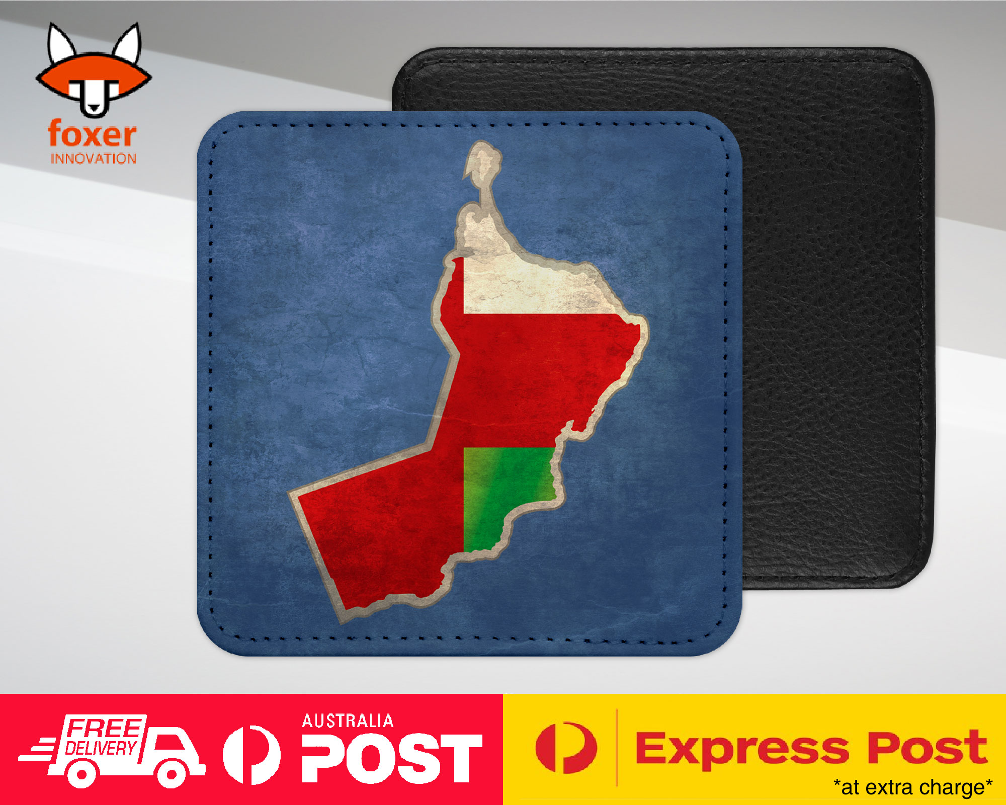 COASTER COFFEE DRINKING MAT|OMAN NATIONAL COUNTRY FLAG - Picture 15 of 21