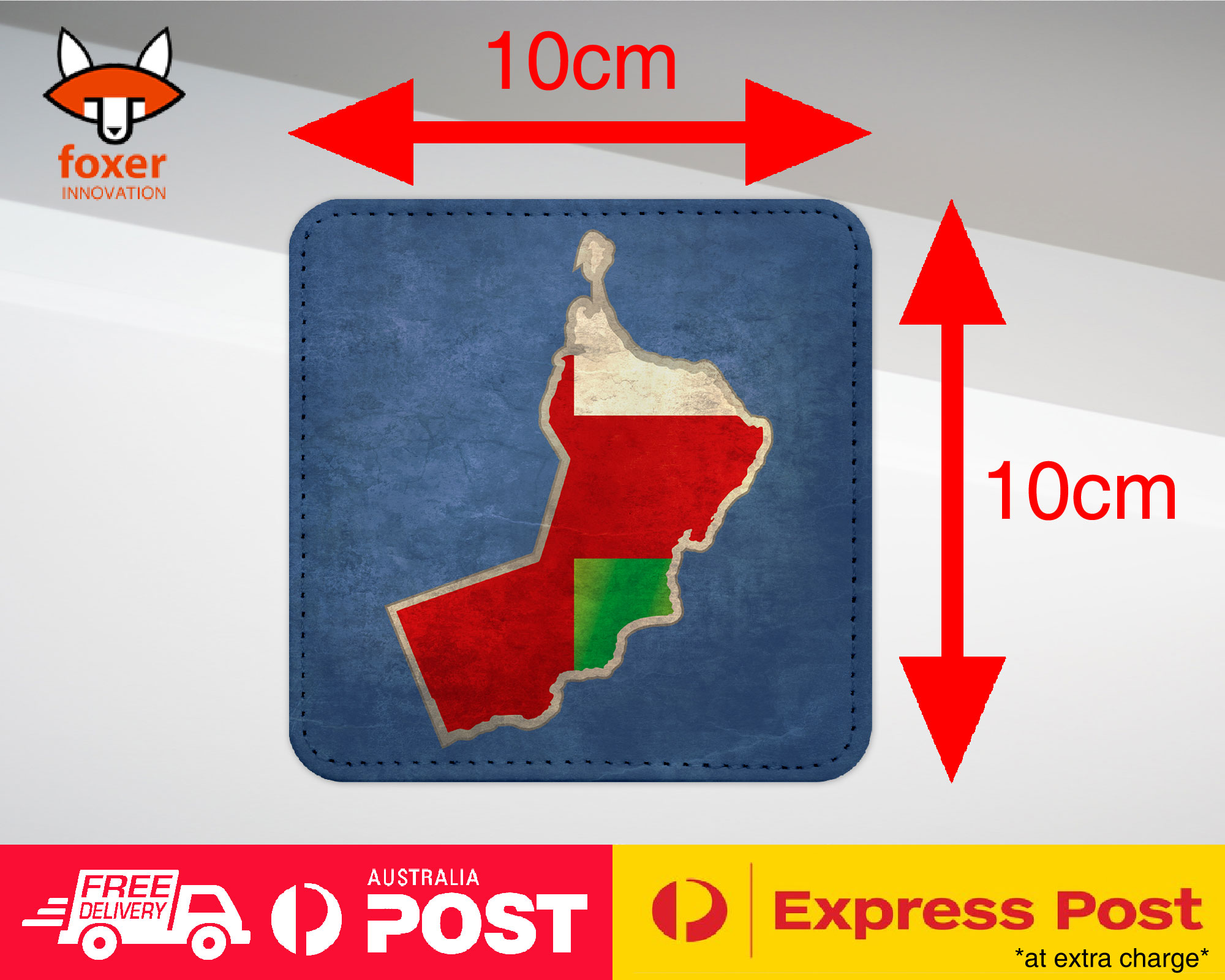COASTER COFFEE DRINKING MAT|OMAN NATIONAL COUNTRY FLAG - Picture 17 of 21