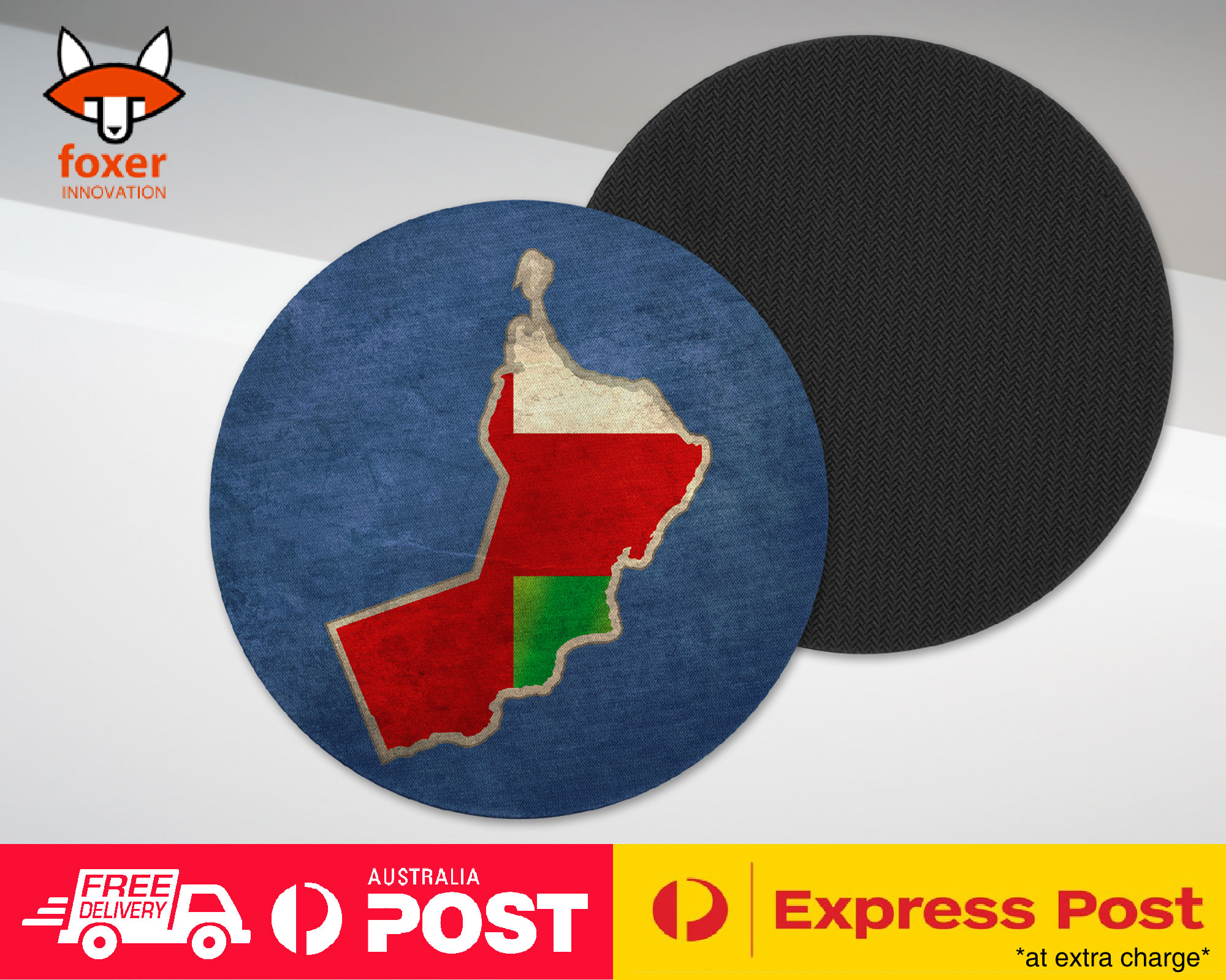 COASTER COFFEE DRINKING MAT|OMAN NATIONAL COUNTRY FLAG - Picture 2 of 21