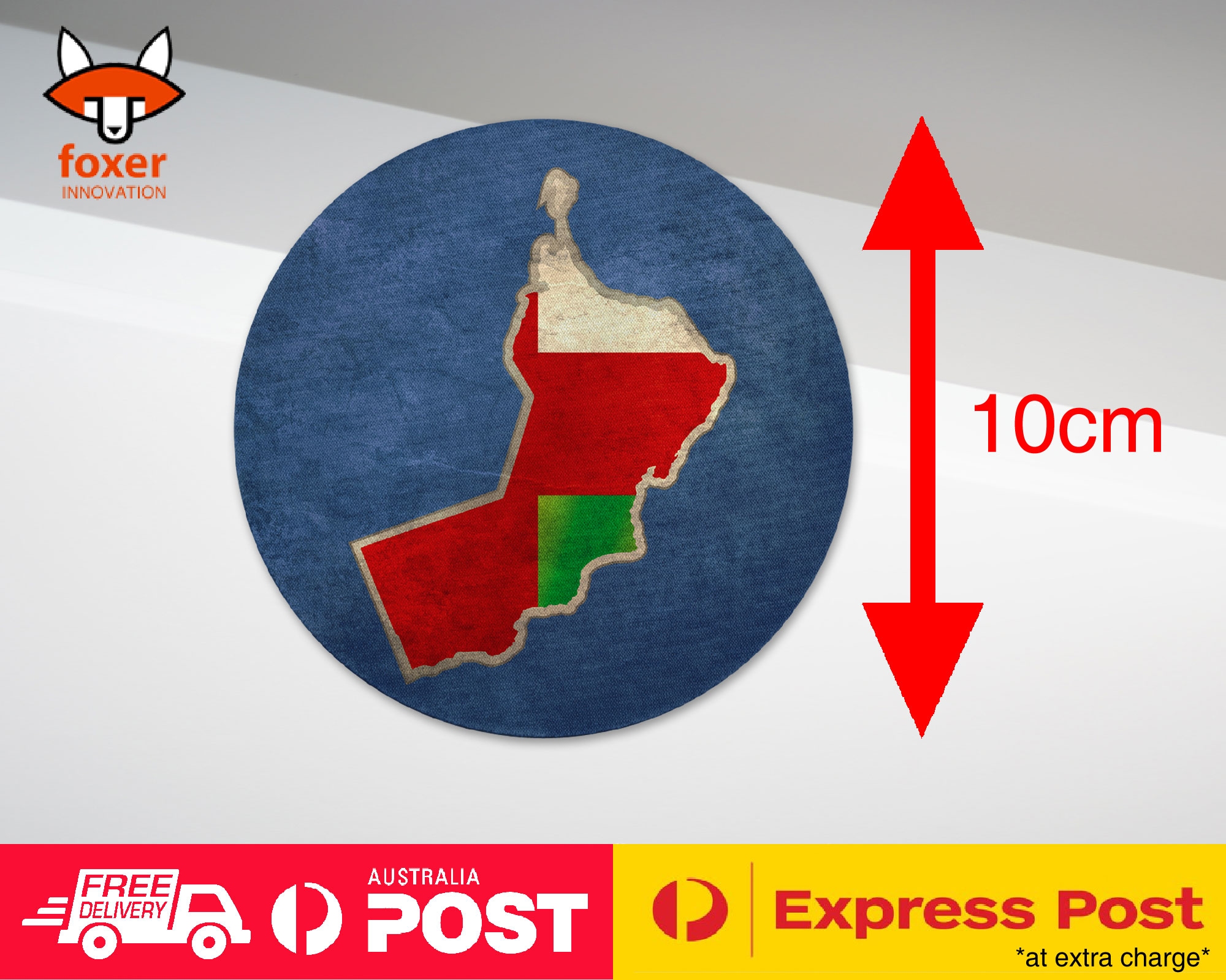 COASTER COFFEE DRINKING MAT|OMAN NATIONAL COUNTRY FLAG - Picture 4 of 21
