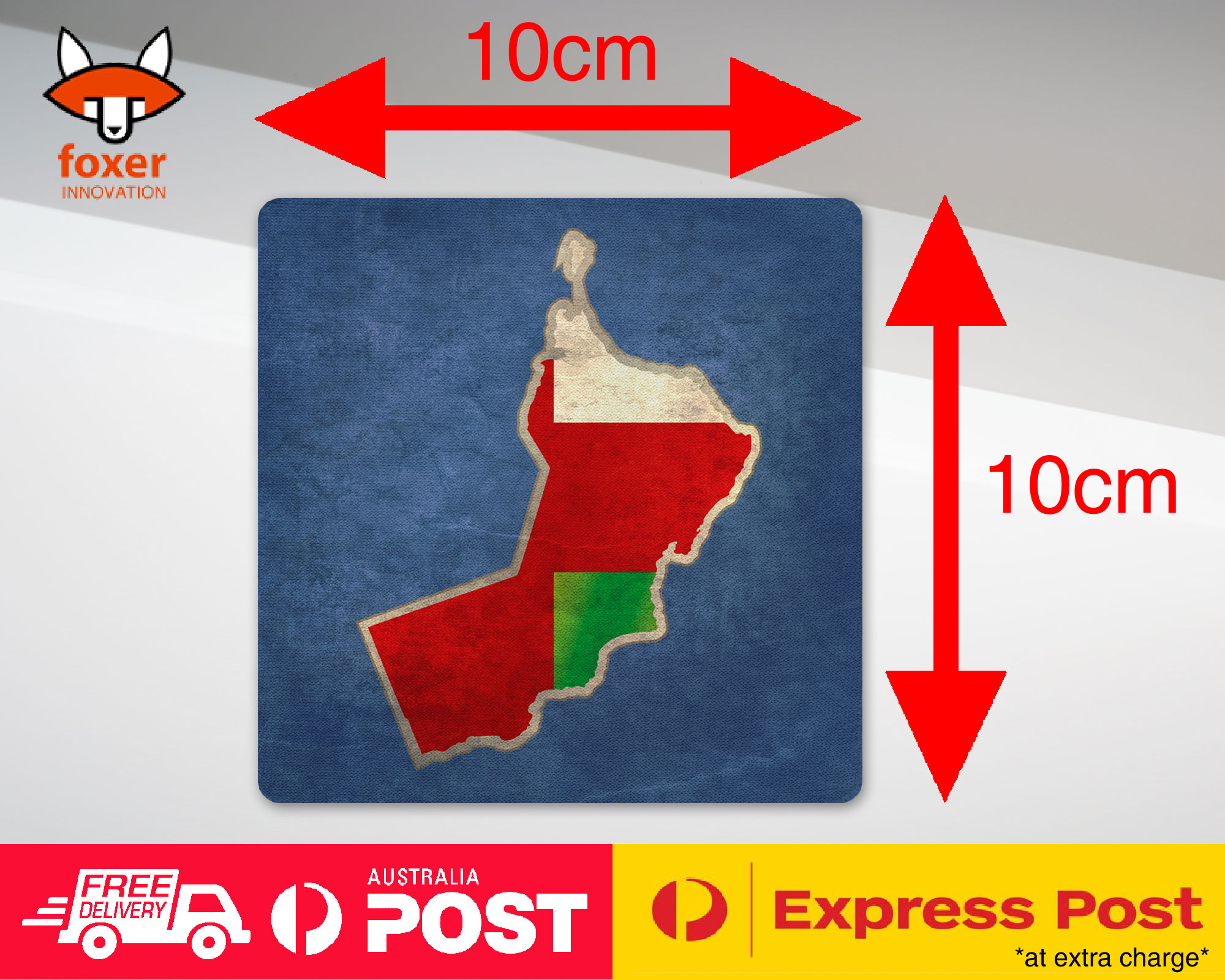 COASTER COFFEE DRINKING MAT|OMAN NATIONAL COUNTRY FLAG - Picture 14 of 21